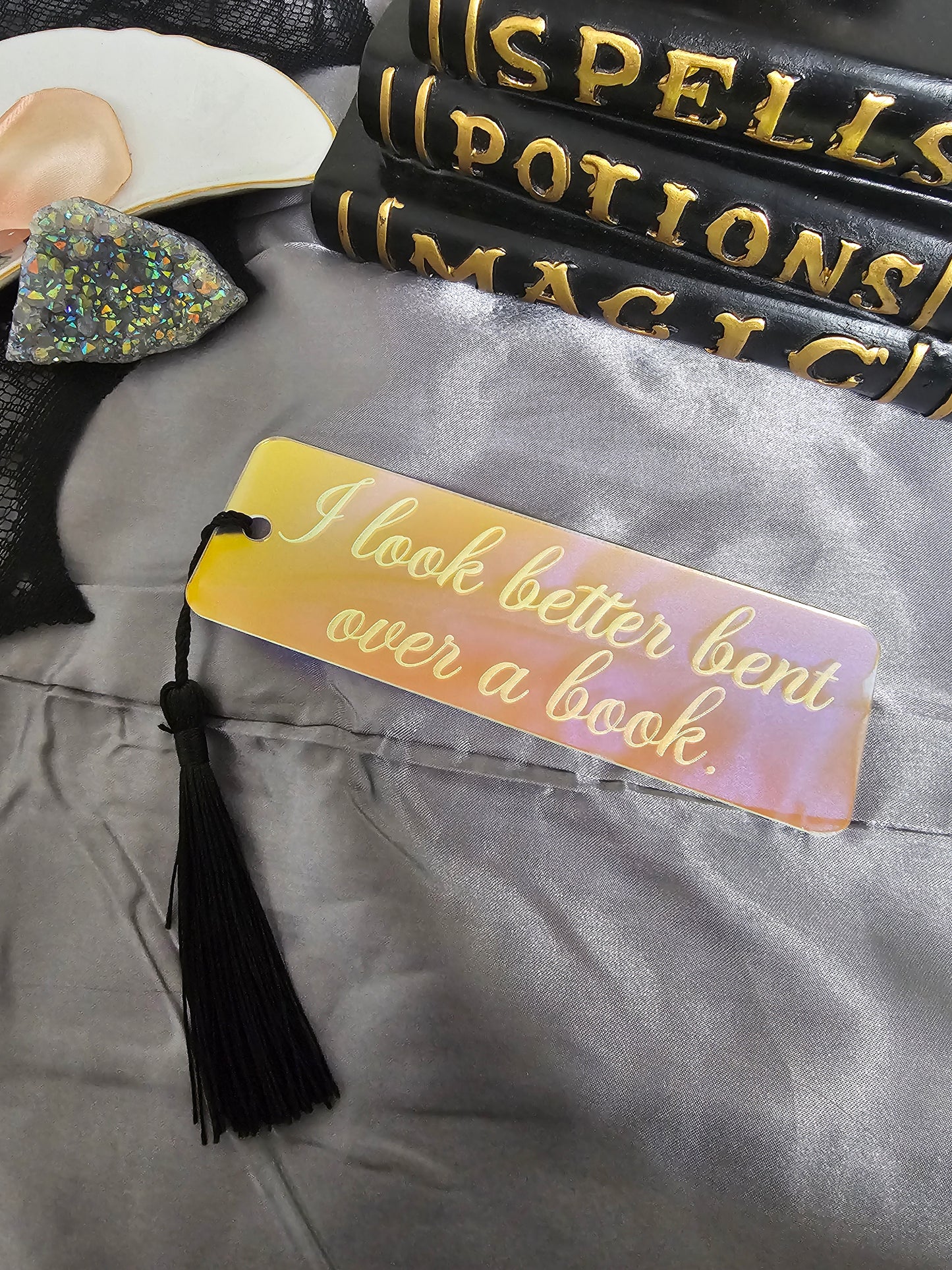 Look Better Bent Over A Book Bookmark