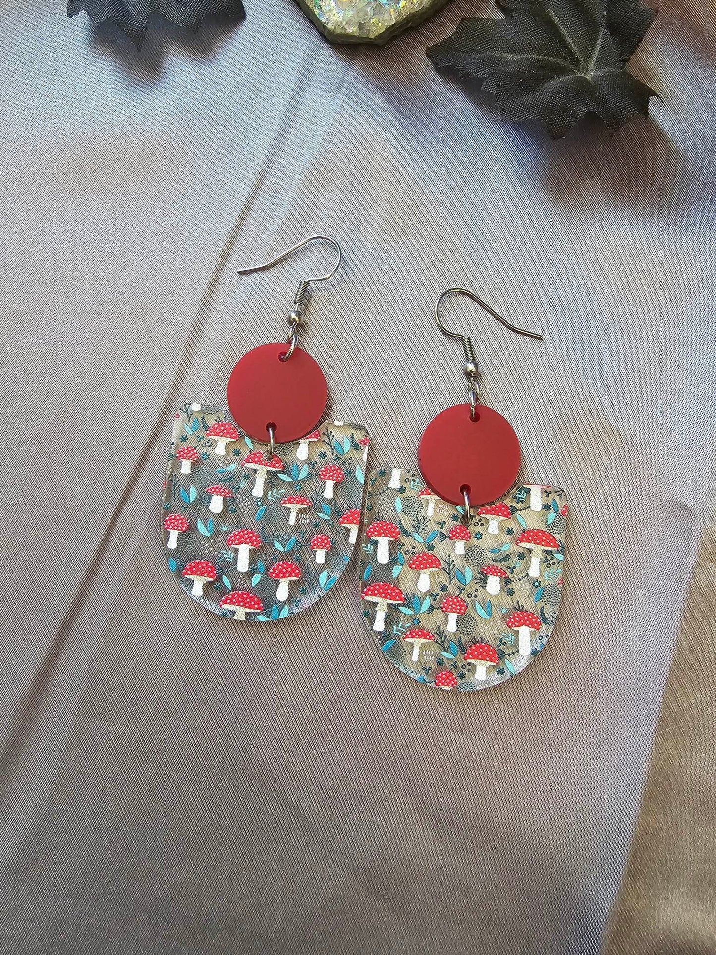 Red Mushroom Dangles
