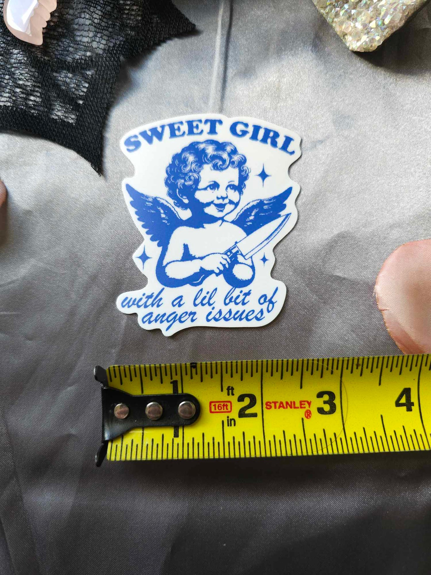 Sweet Girl With Anger Issues Sticker