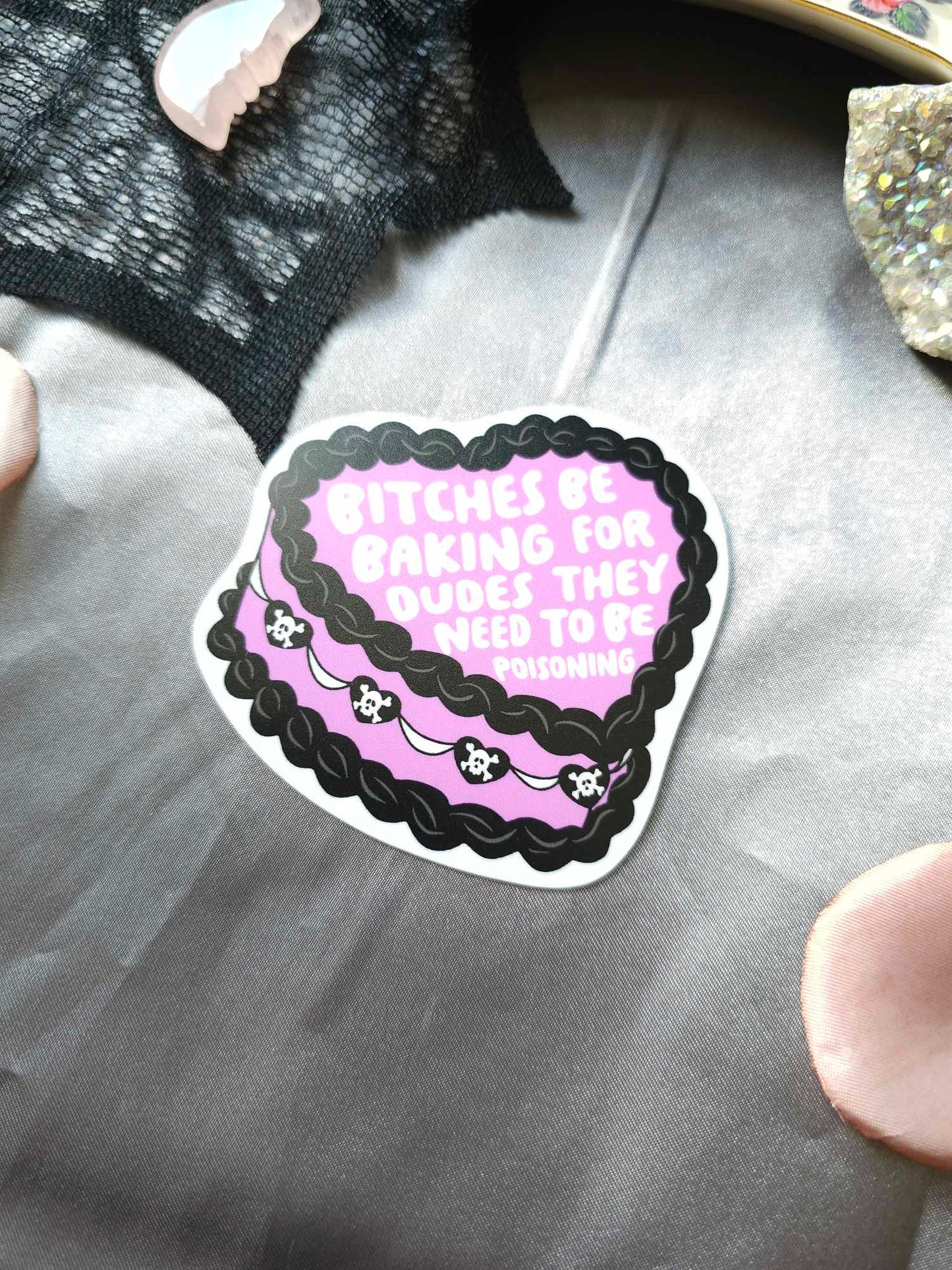 Bitches Be Baking Cake Sticker