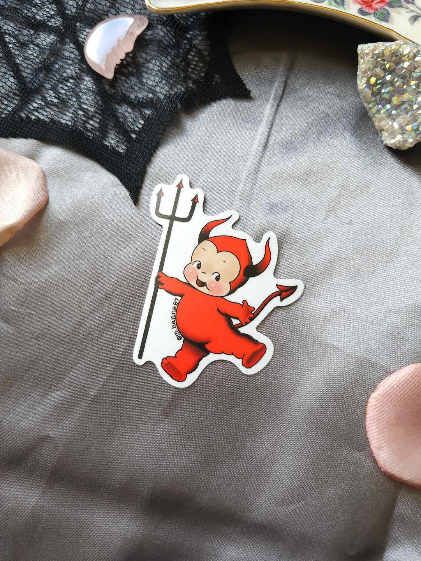 Devil Kewpie Sticker