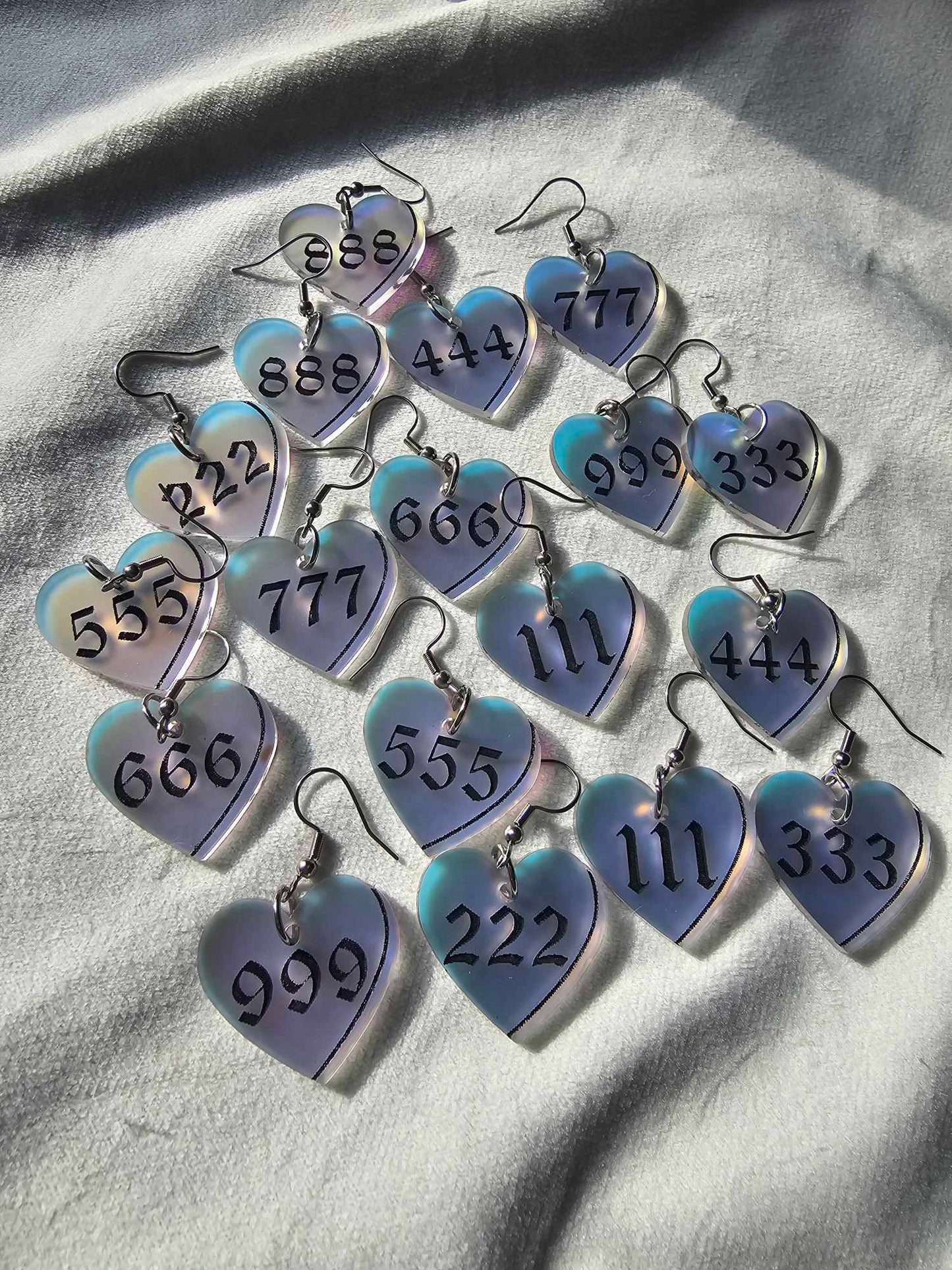 Mini Angel Number Hearts