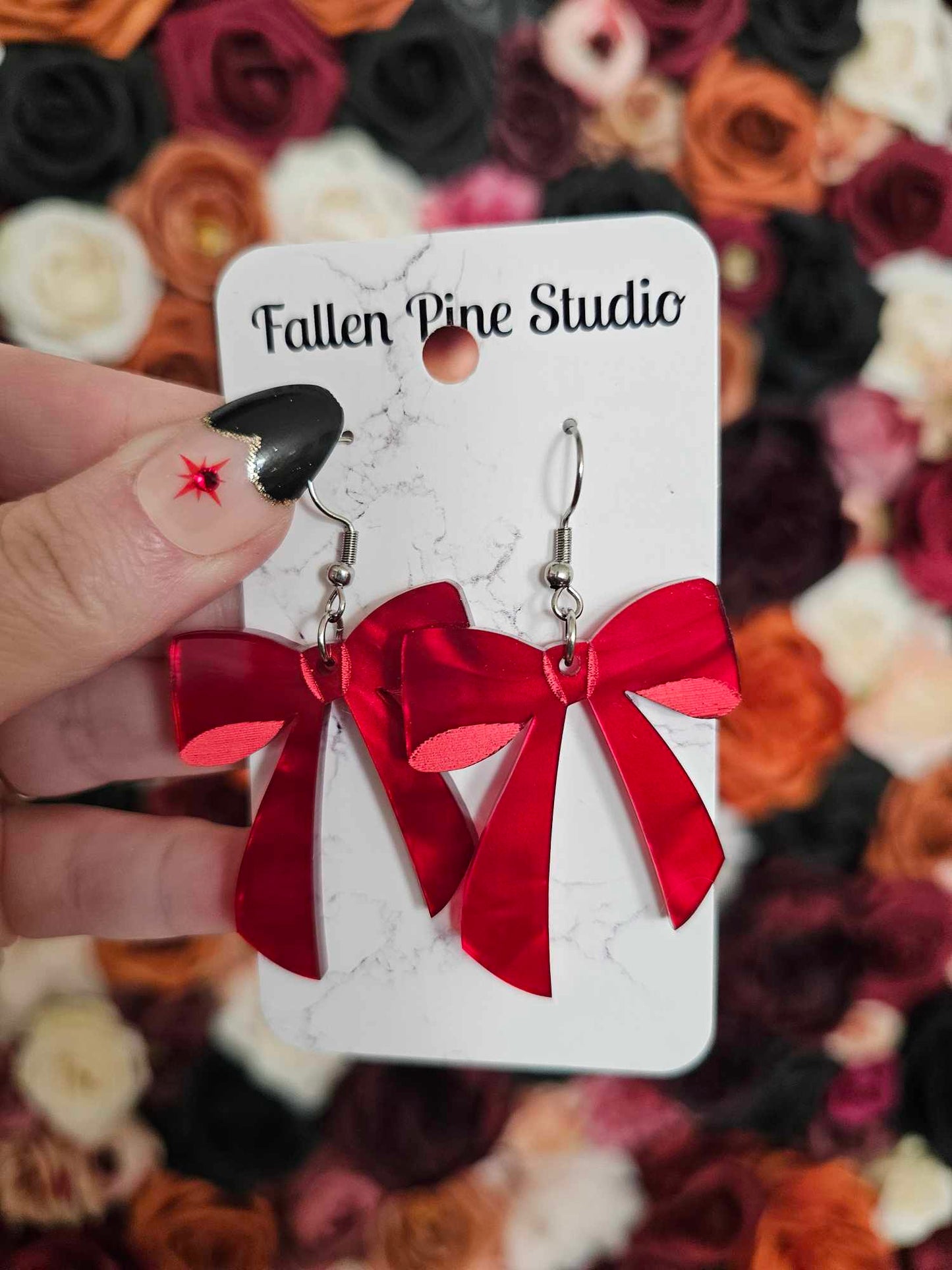 Simple Coquette Bows (Red)