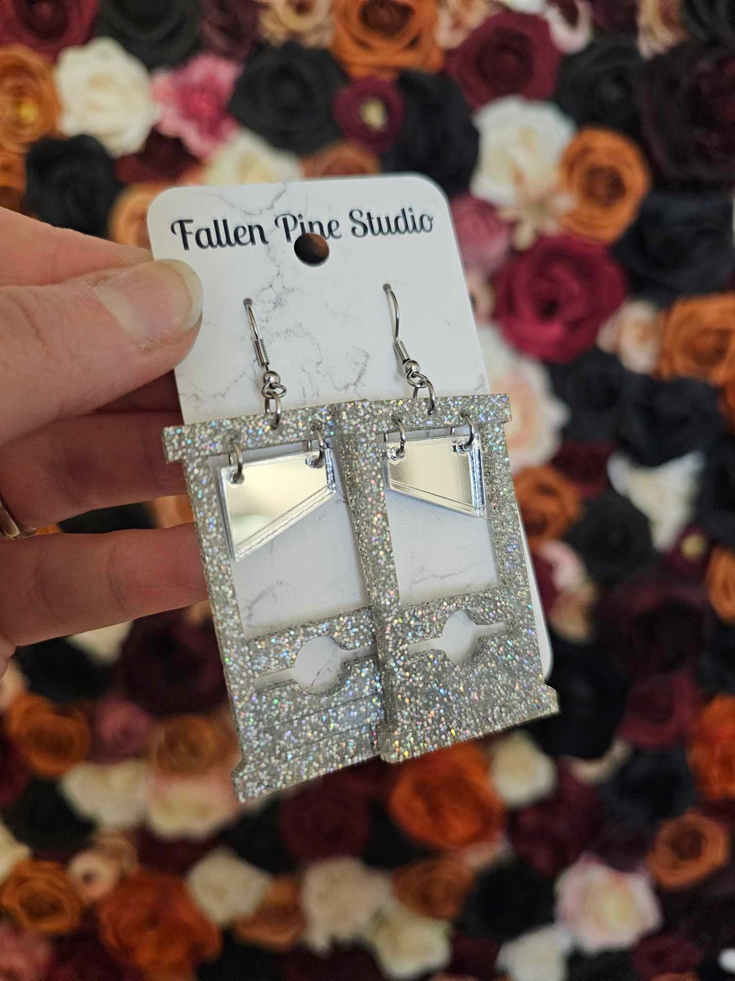 Silver Glitter Guillotines