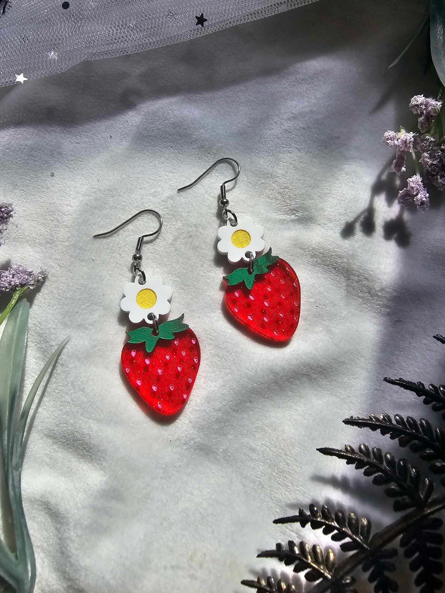 Glitter Red Strawberries