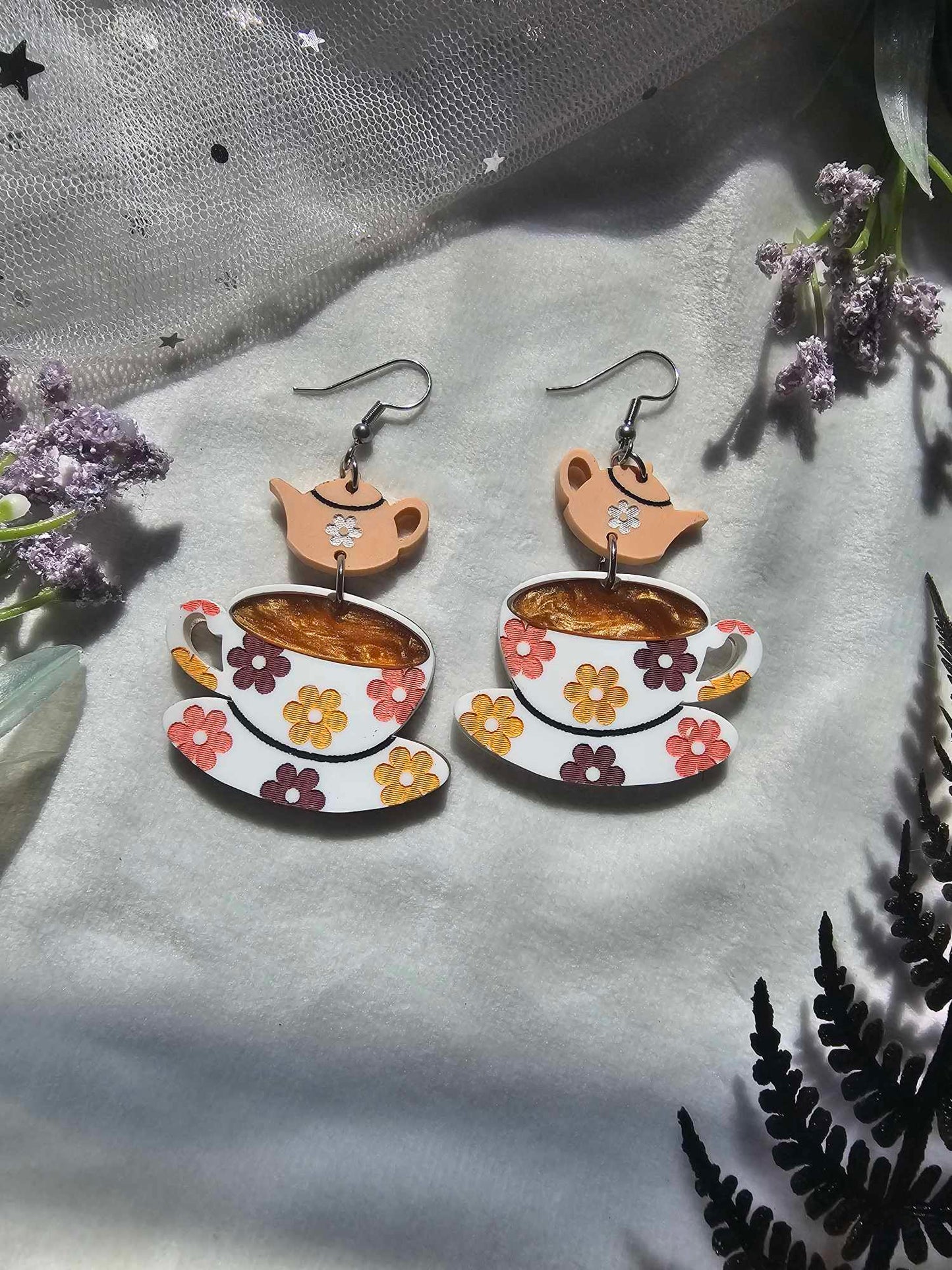 Floral Teacups (Pink and Yellow)