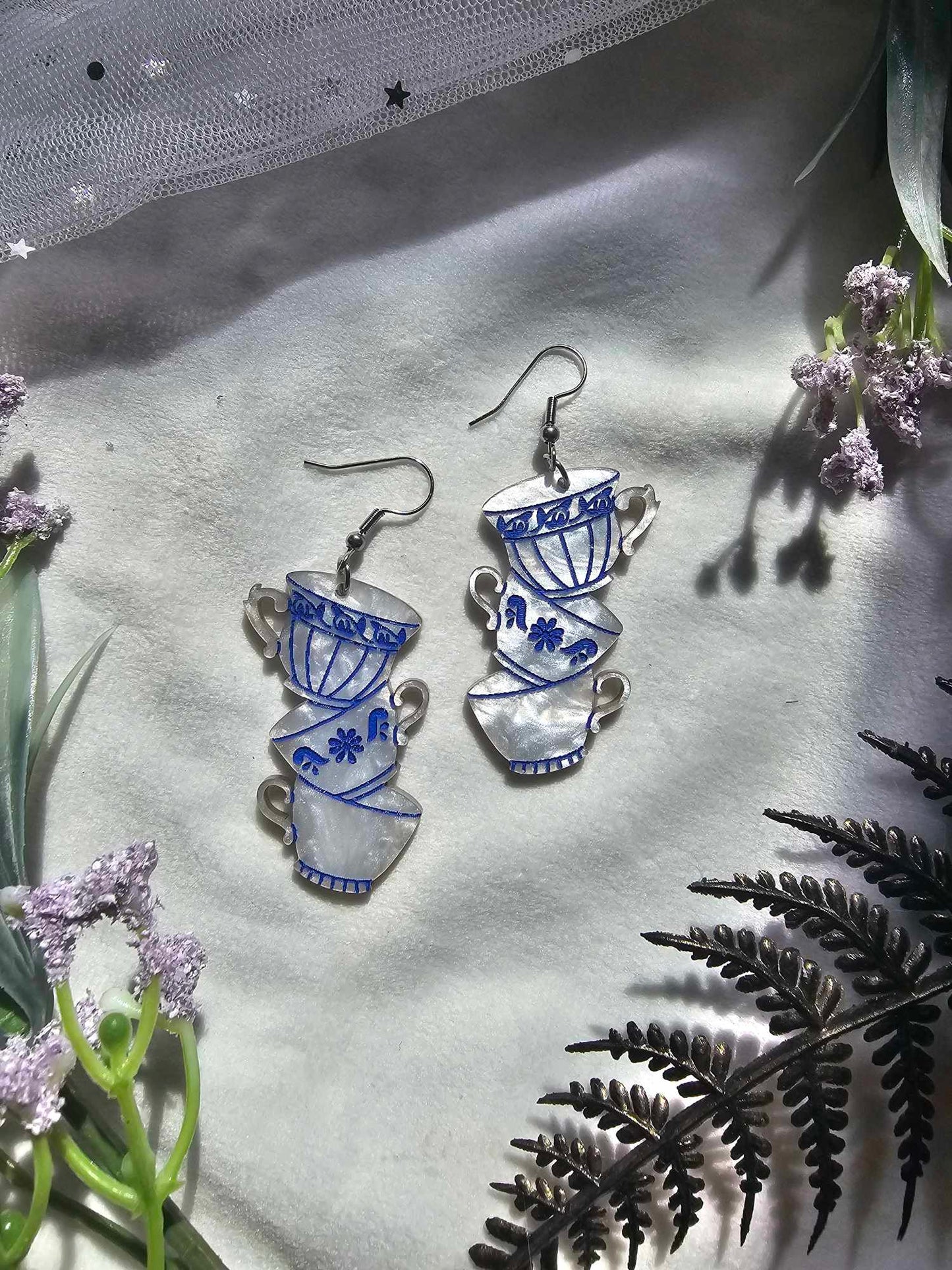 Vintage Stacked Teacups