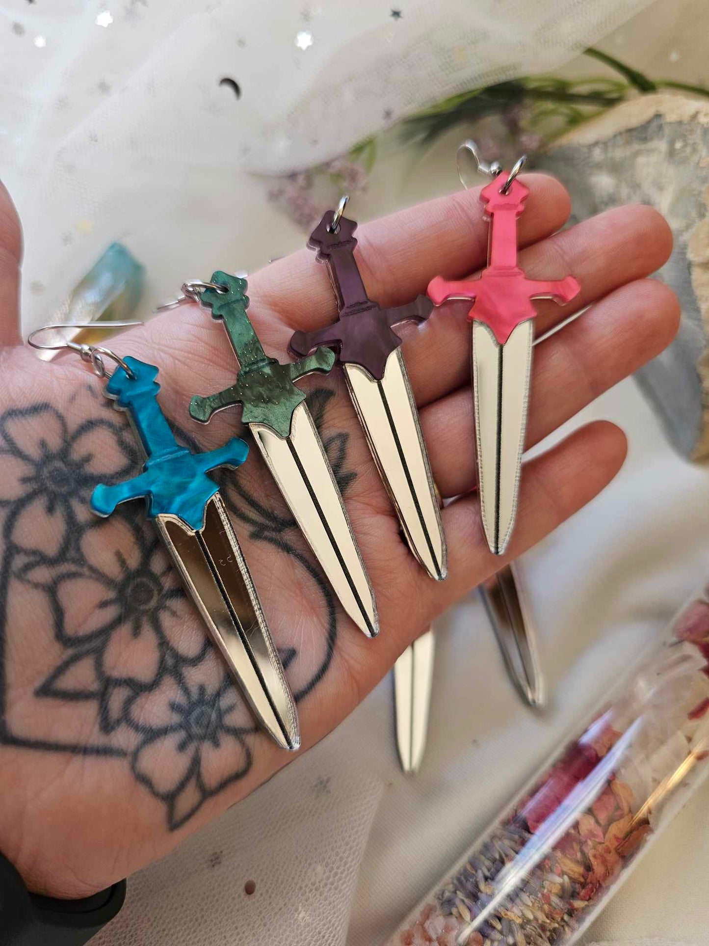 Marbled Handle Swords