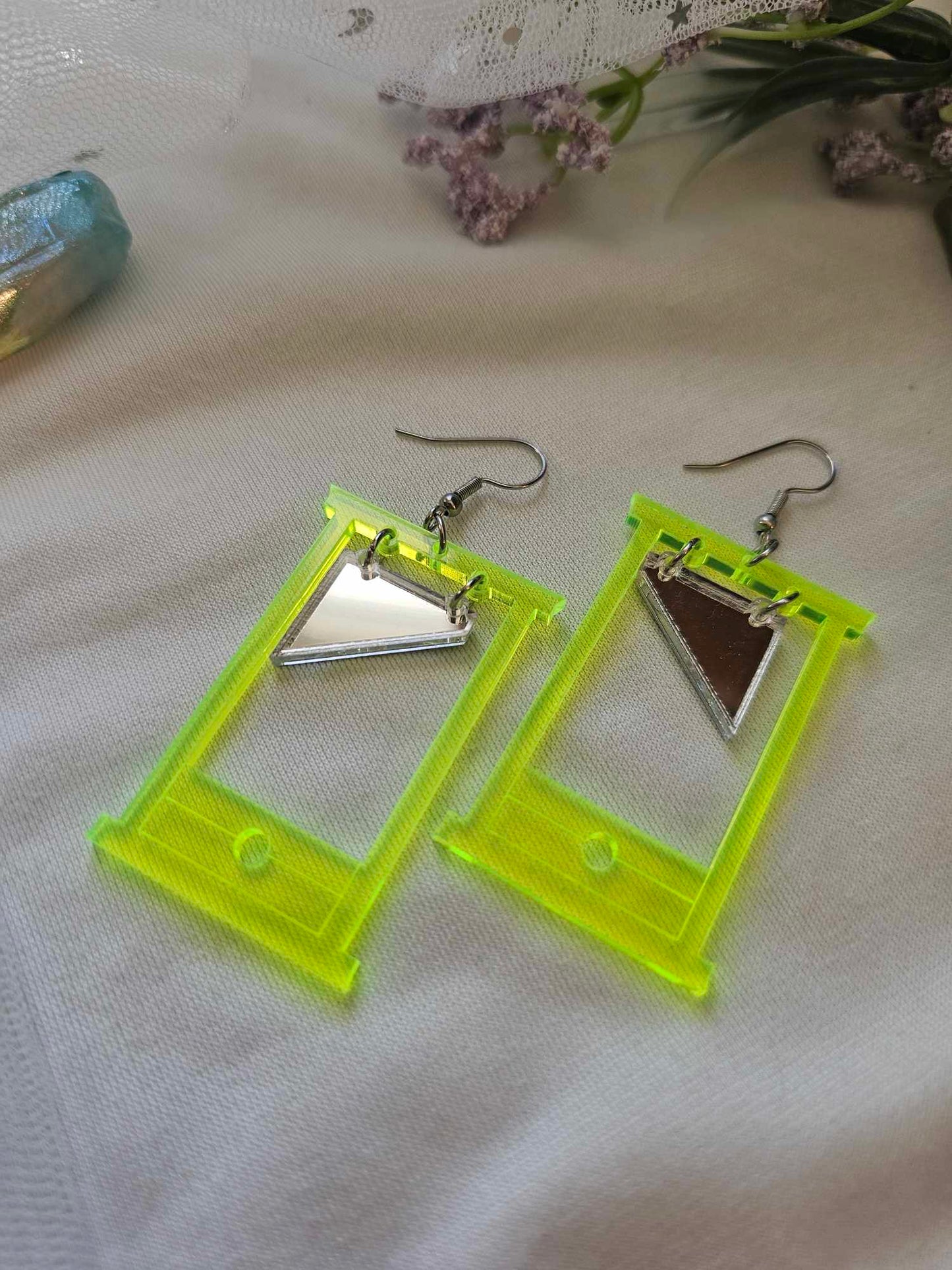 Neon Fluorescent Green Guillotines