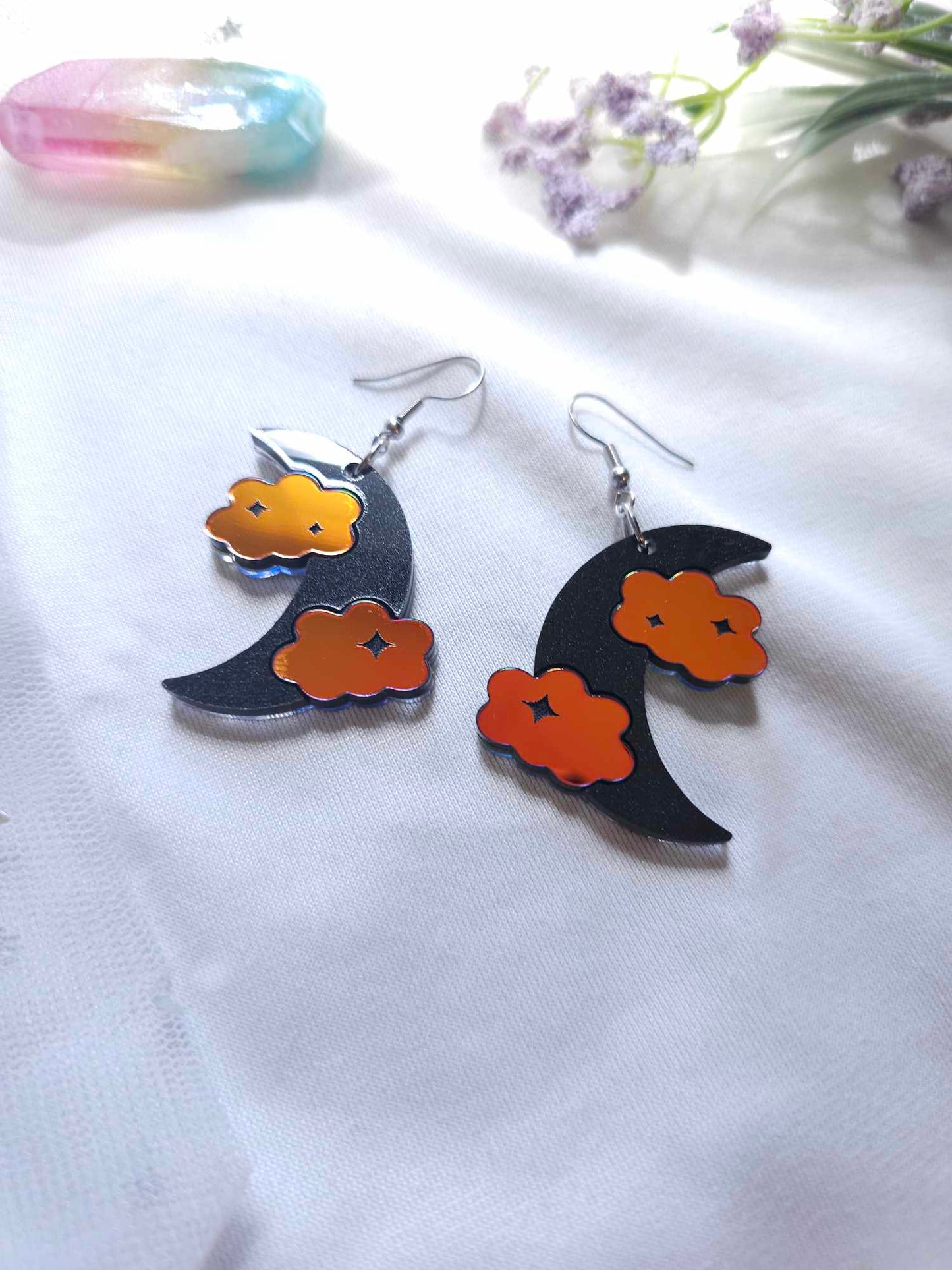 Cloudy Moons in Black Midnight