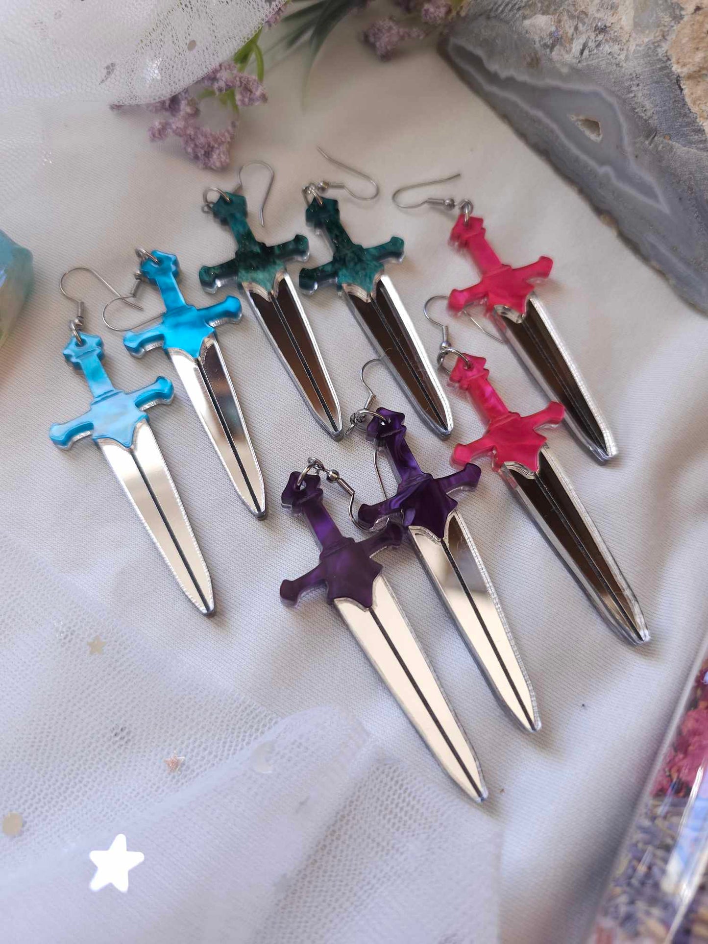 Marbled Handle Swords
