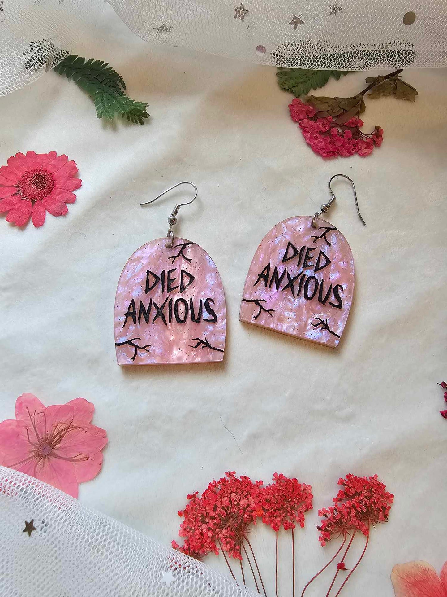 Died Anxious Tombstones (Pink)