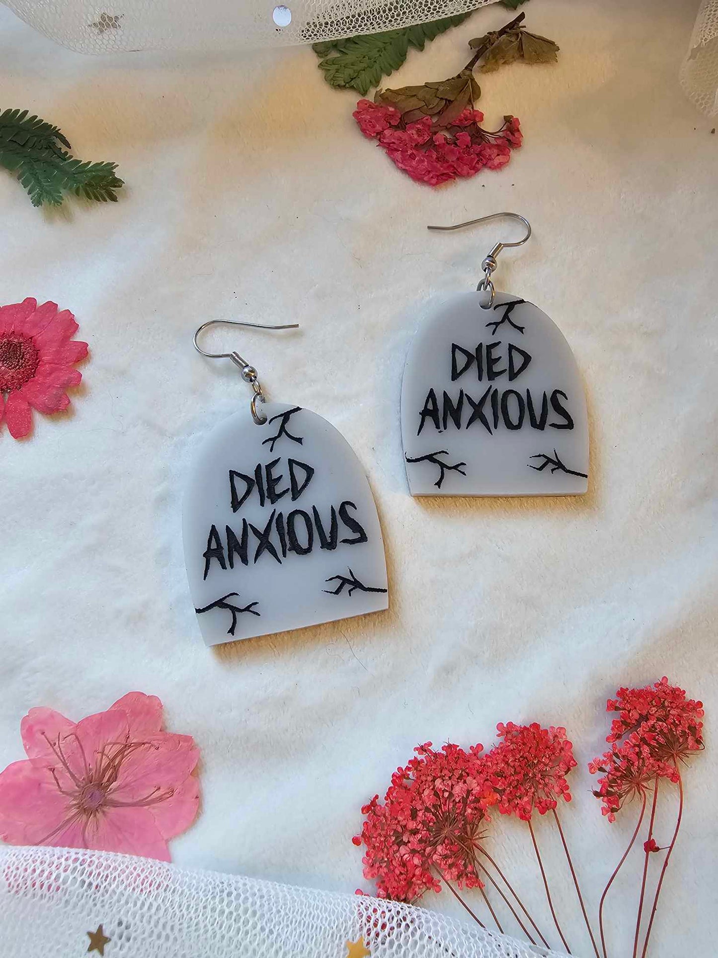 Died Anxious Tombstones (Grey)