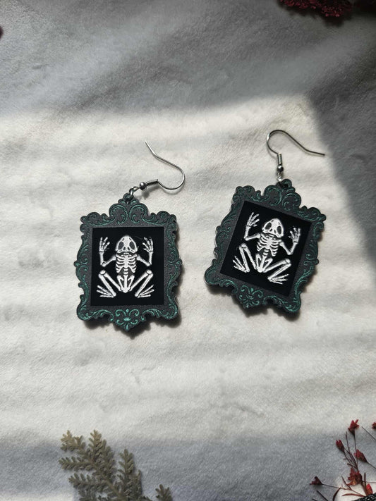 Framed Frog Skeletons