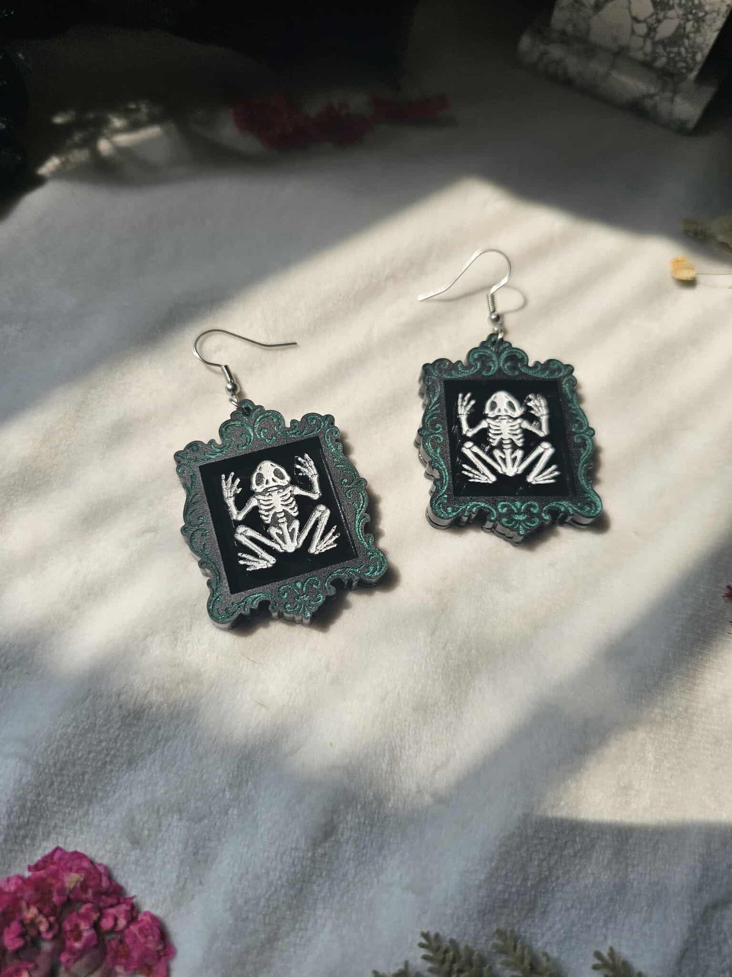 Framed Frog Skeletons