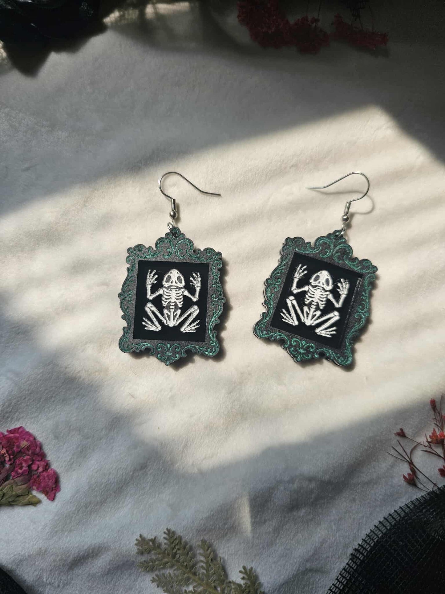 Framed Frog Skeletons