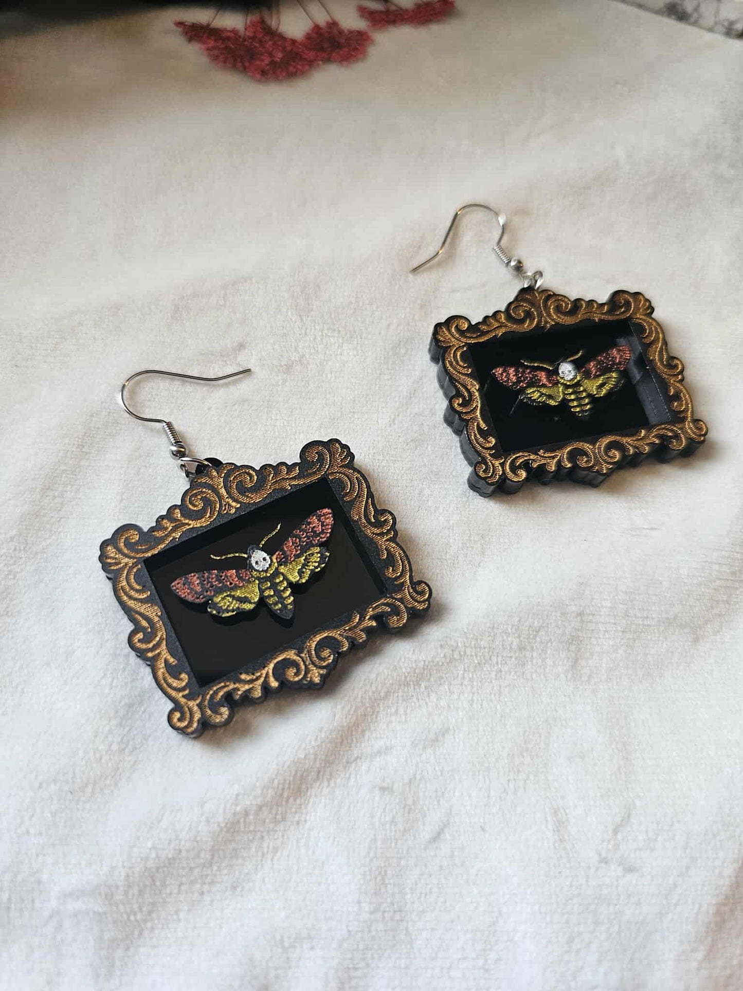 Framed Death's-head Moths