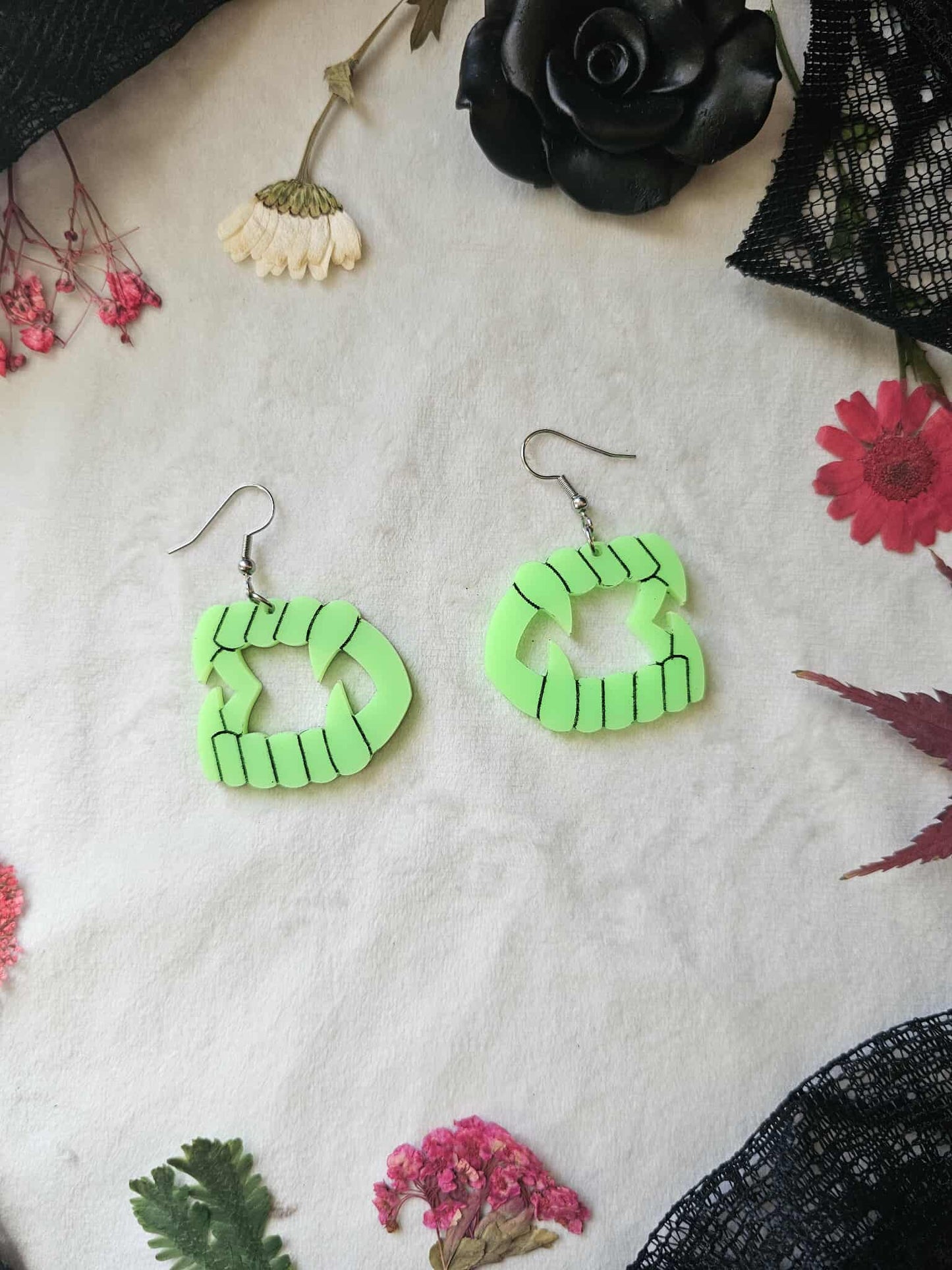 Green Vampire Teeth