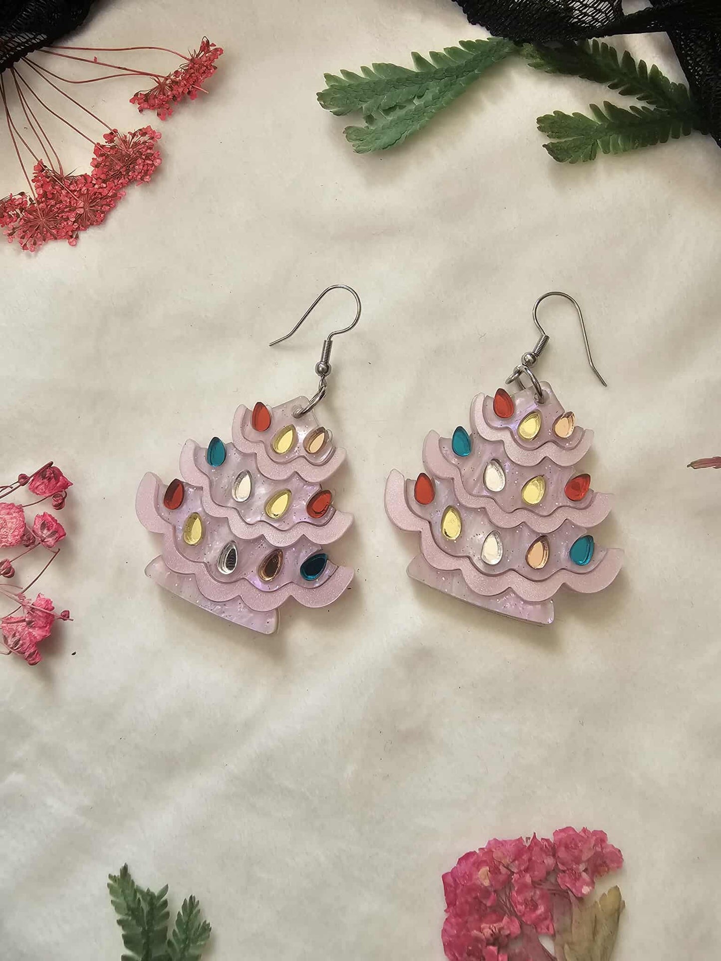 Ceramic Christmas Tree - Pink