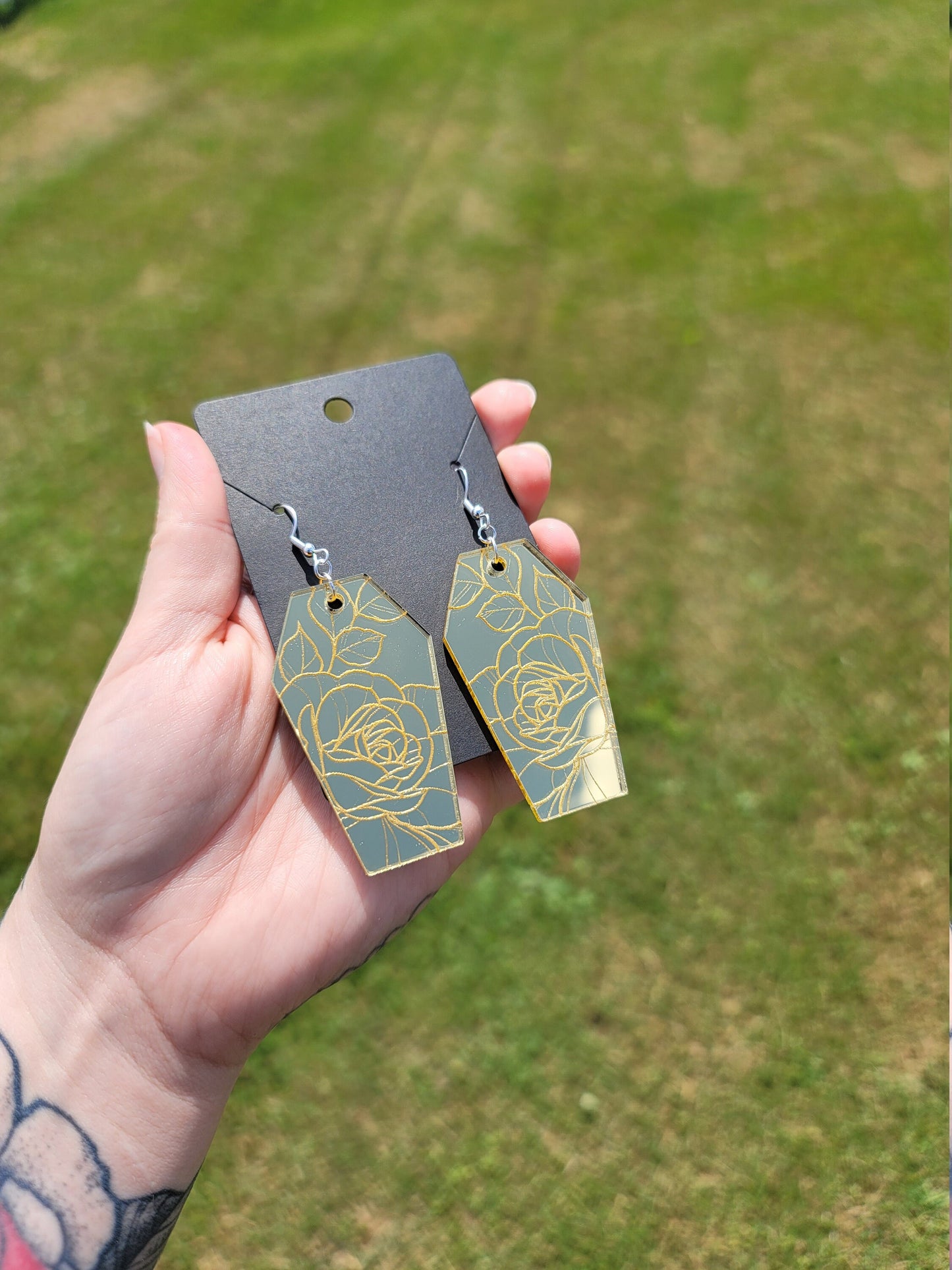 Gold Mirror Peony Coffins