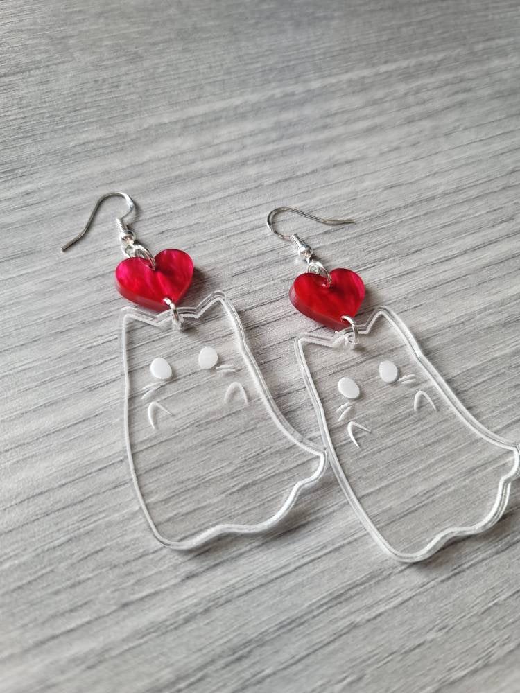 Valentines Kitten Ghosts