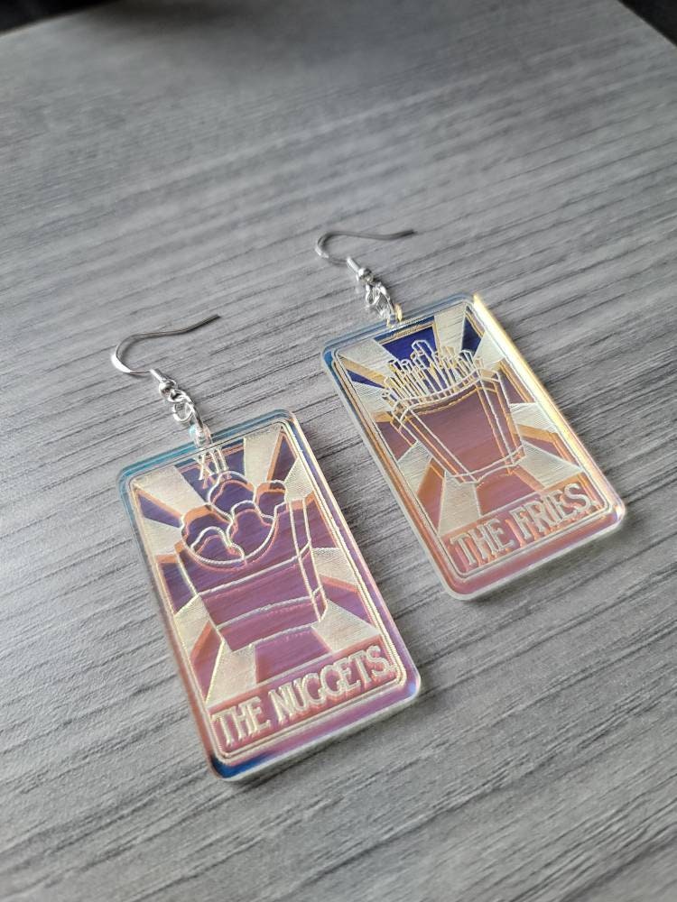 Iridescent Nuggets and Fries Tarot Cards