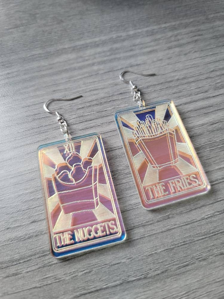Iridescent Nuggets and Fries Tarot Cards