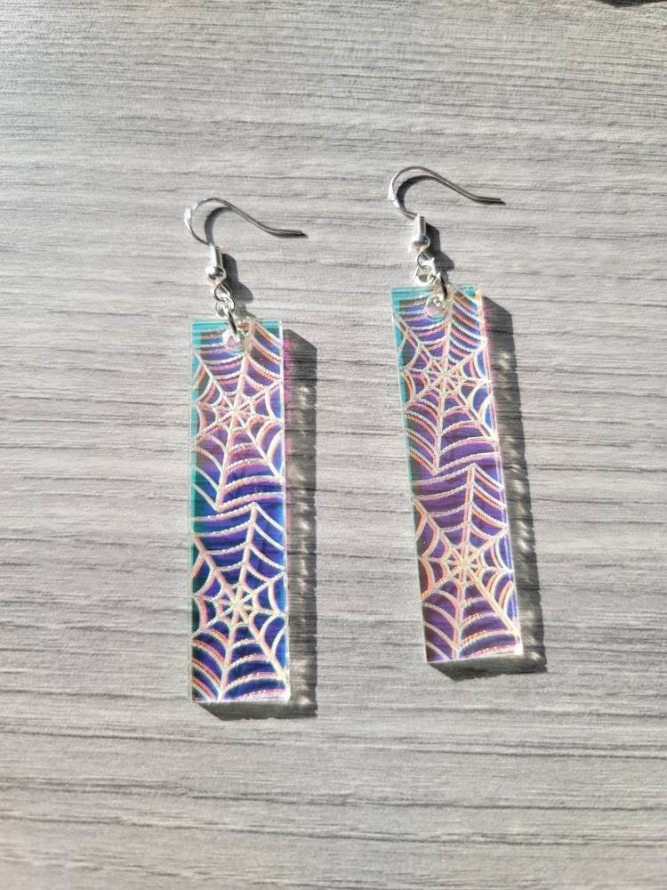 Iridescent Spiderweb Bars