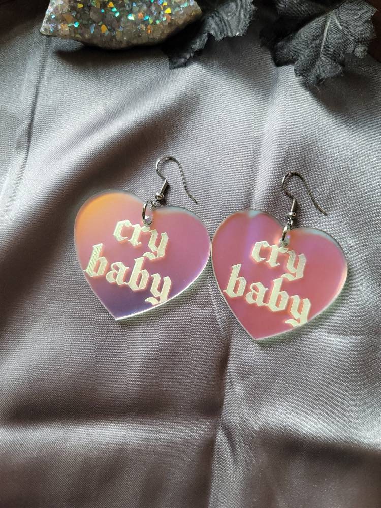 Cry Baby Iridescent Hearts
