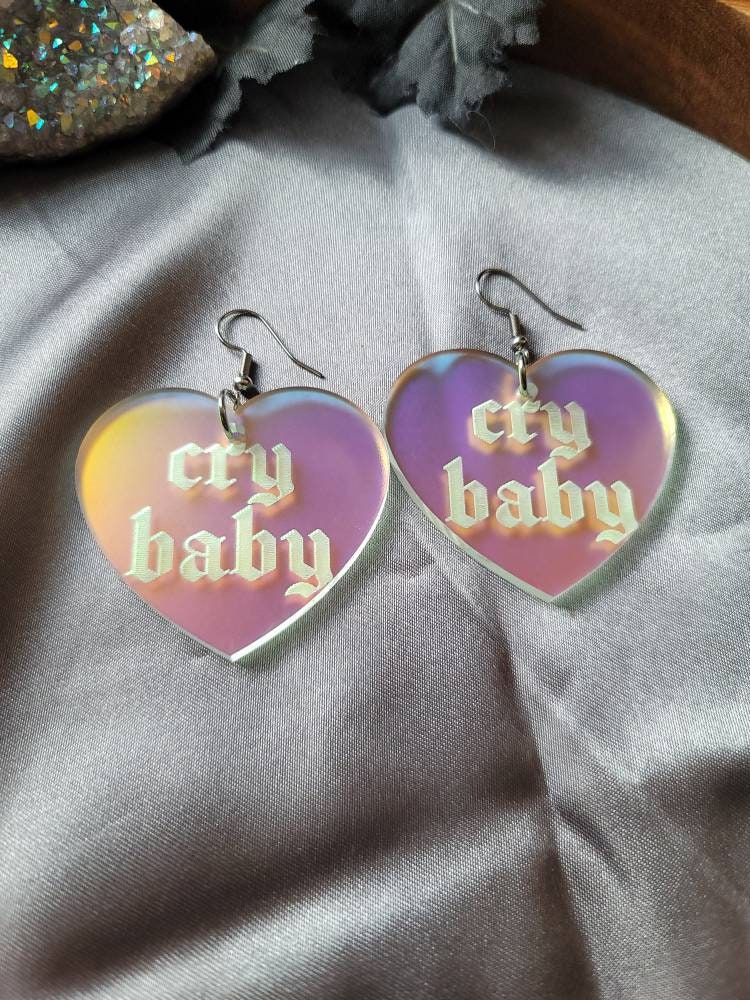 Cry Baby Iridescent Hearts