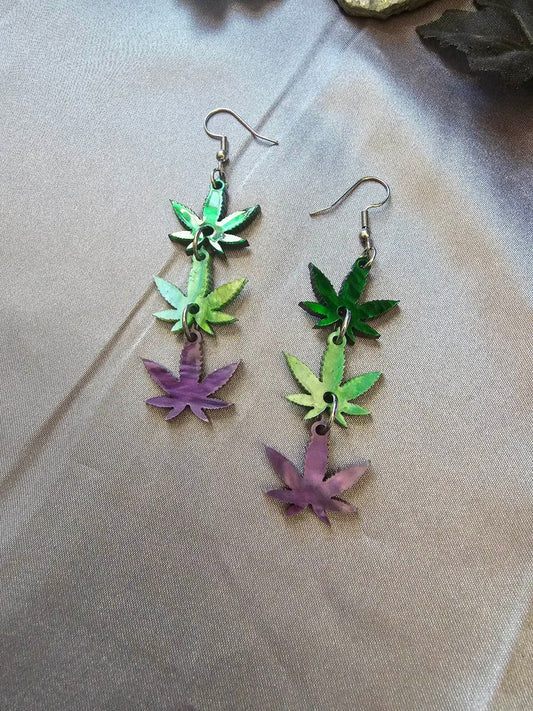 4/20 Leaf Dangles