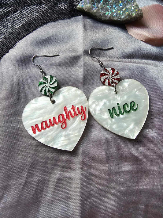 Naughty and Nice Peppermint Hearts