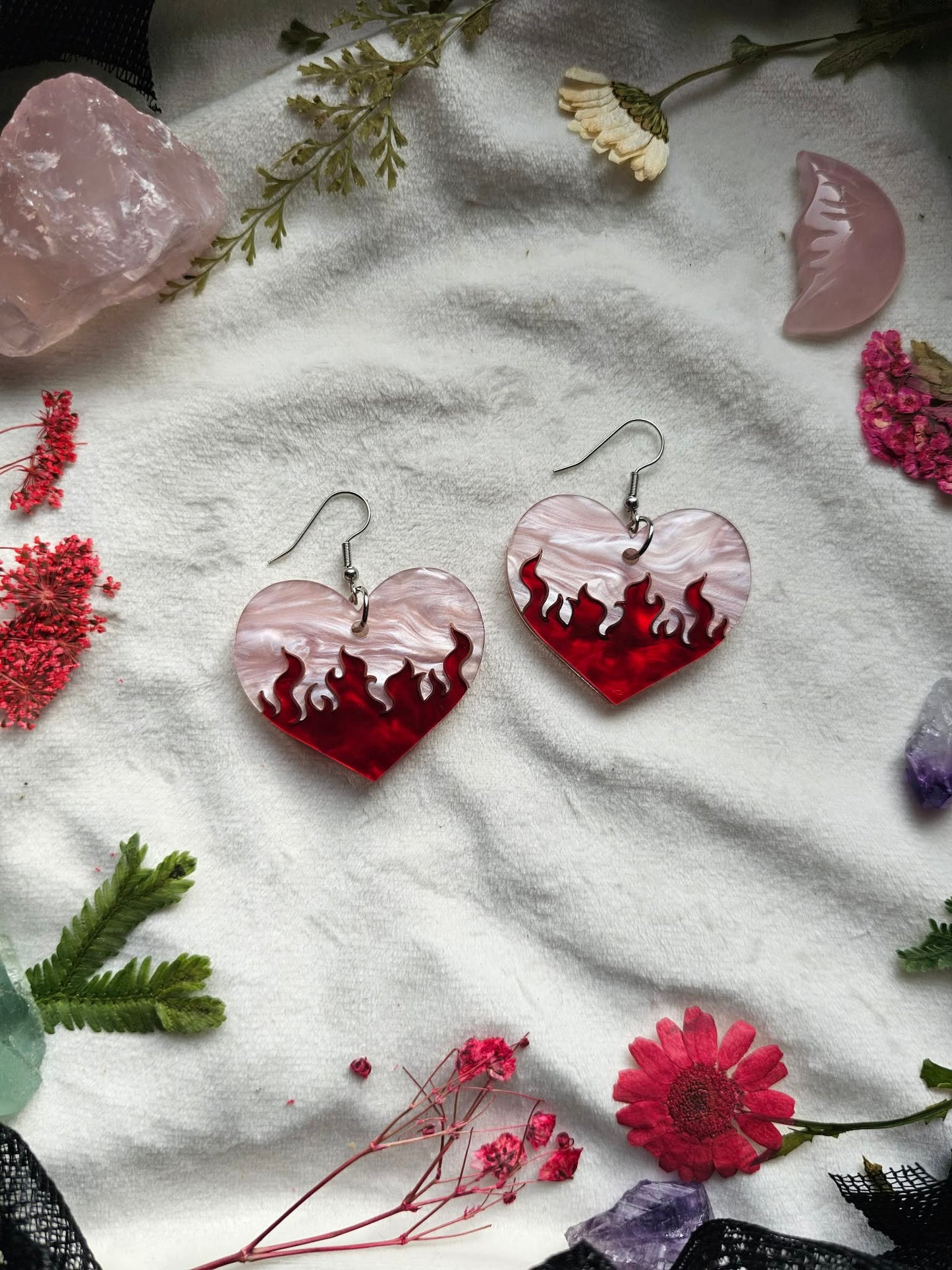 Valentines Flaming Hearts