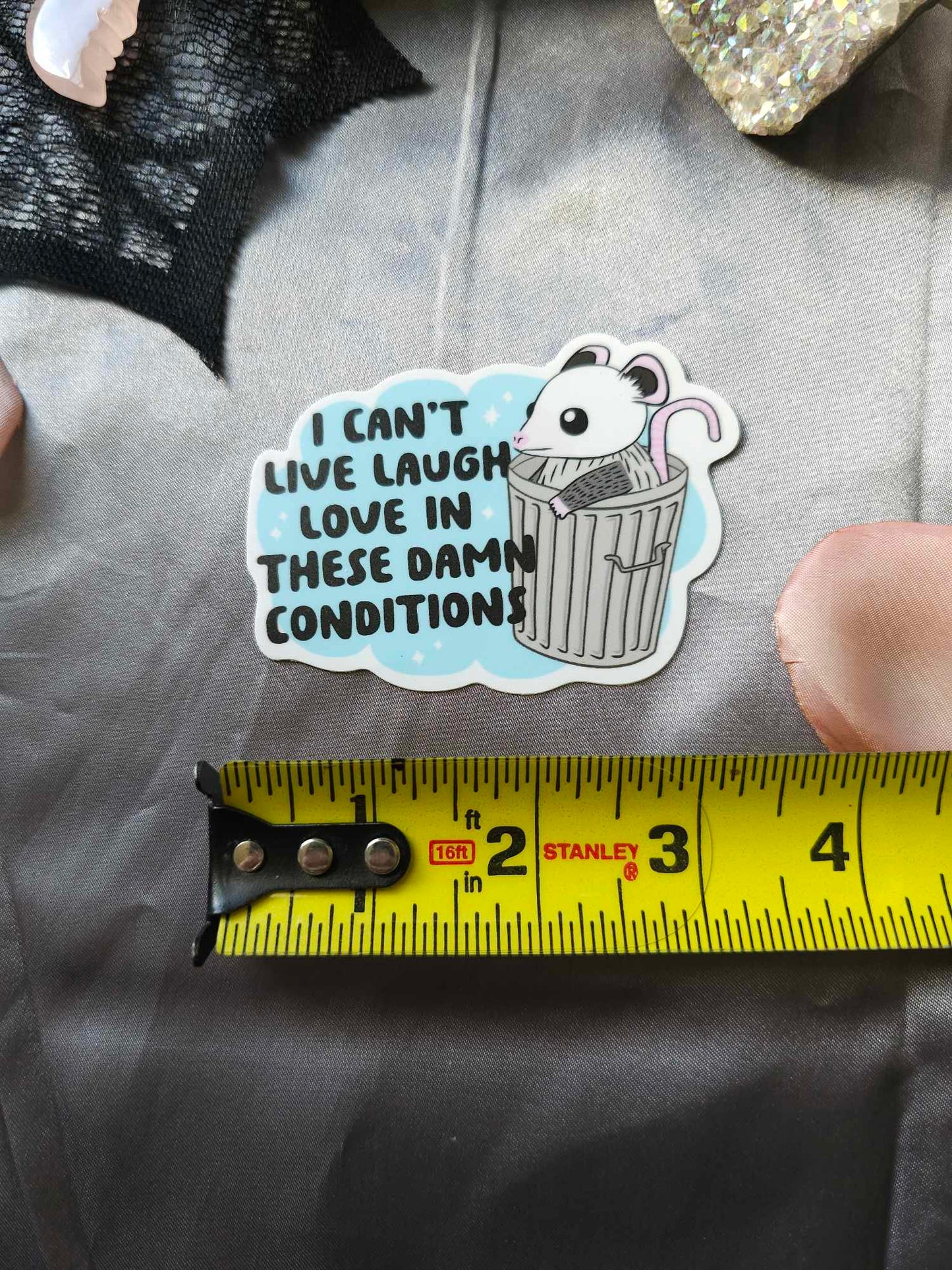 Cant Live Laugh Sticker