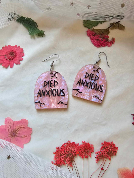 Died Anxious Tombstones (Pink)