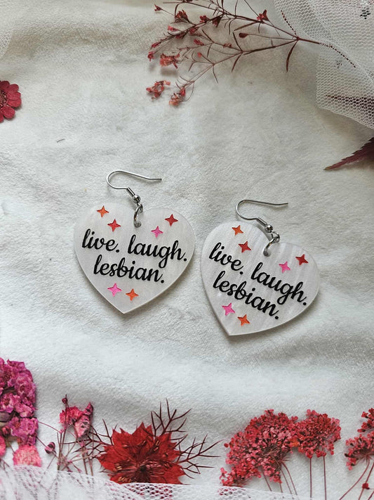 Live Laugh Lesbian Hearts