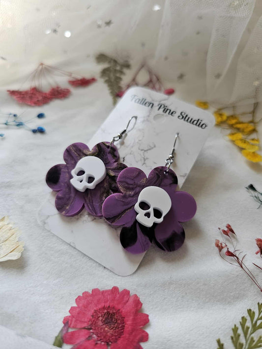 Purple Skull Flowers (market OS)