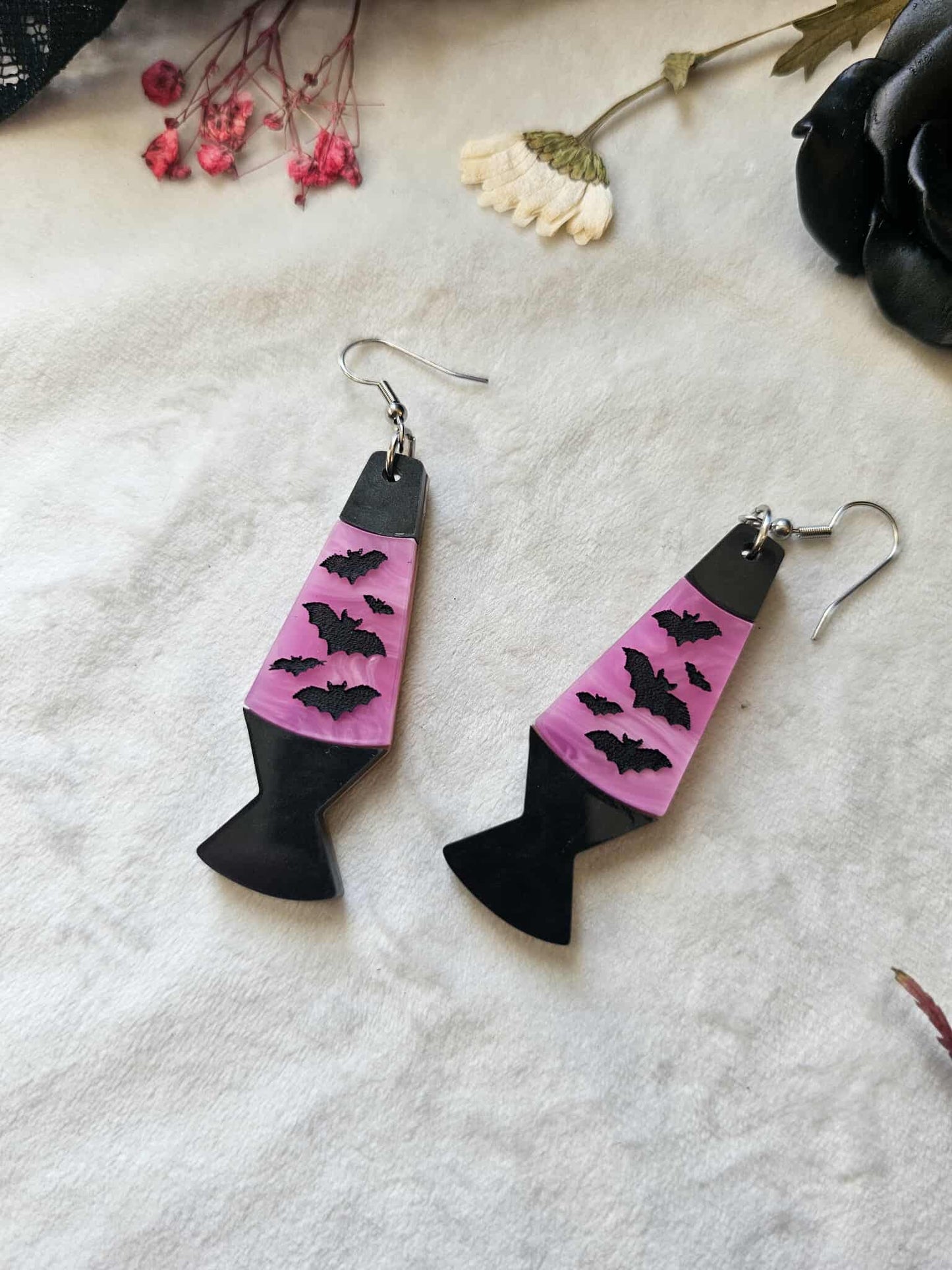 Pink Bat Lava Lamps