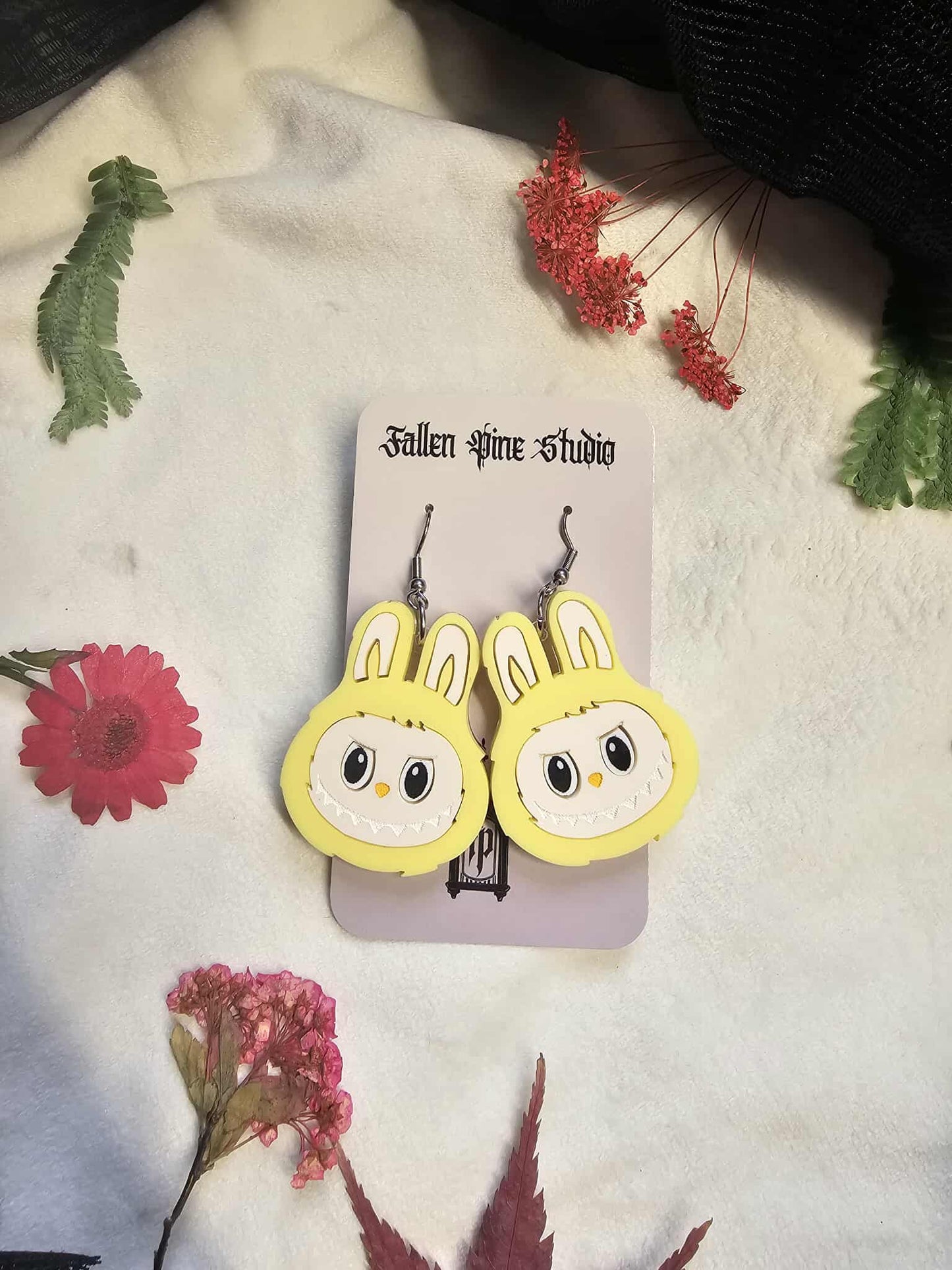 Yellow Fuzzy Monsters - (blkfr OS)