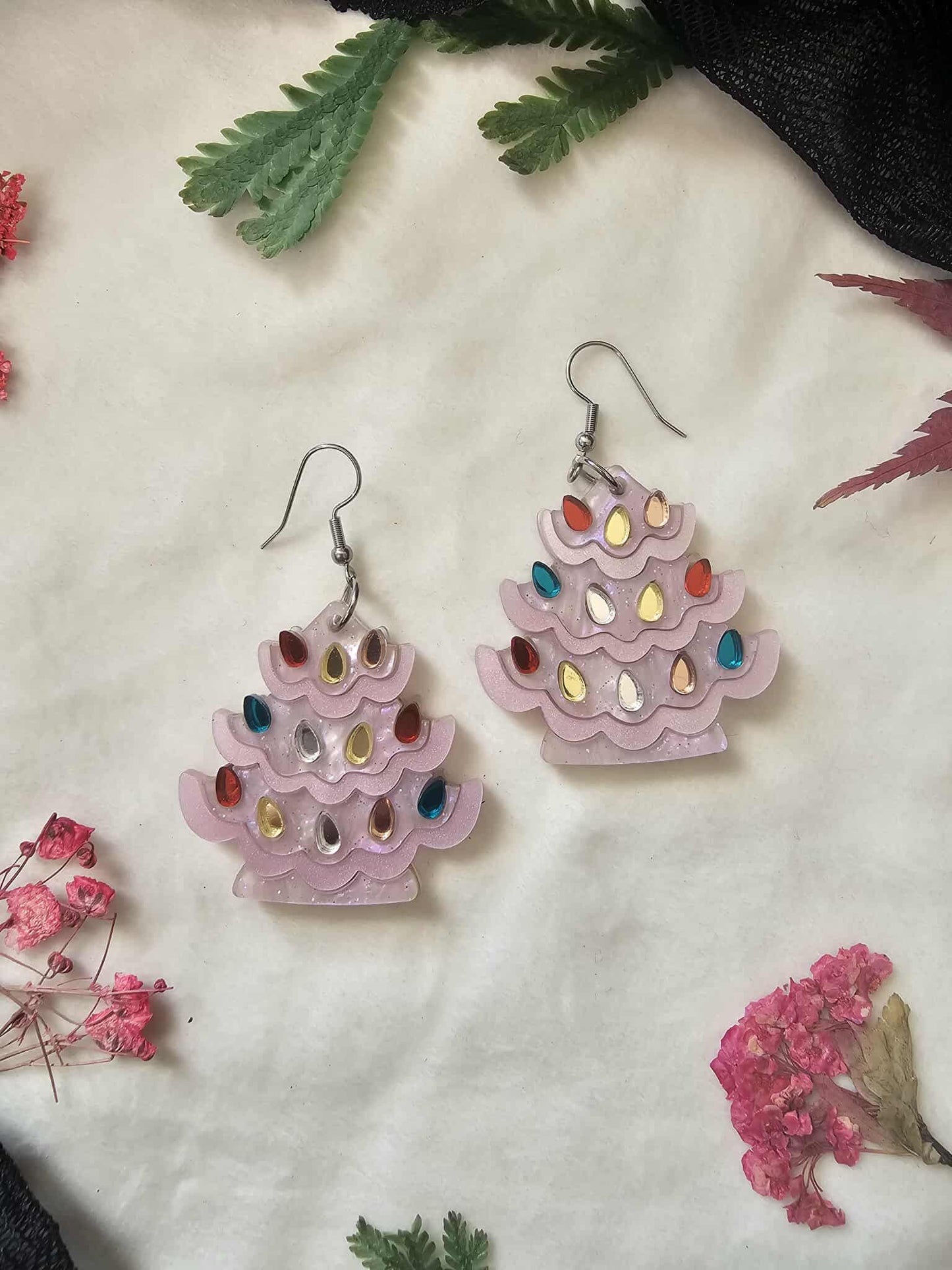 Ceramic Christmas Tree - Pink