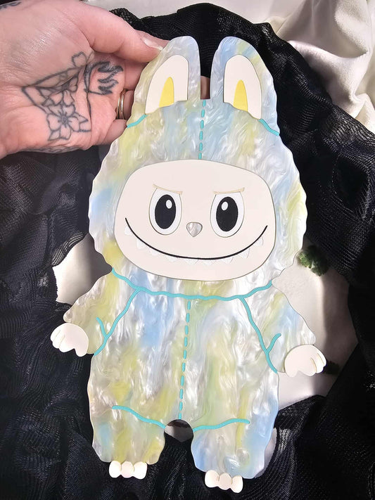 Sunshine Marble Fuzzy Monster 10 Inch Wall Size - (blkfr OS)