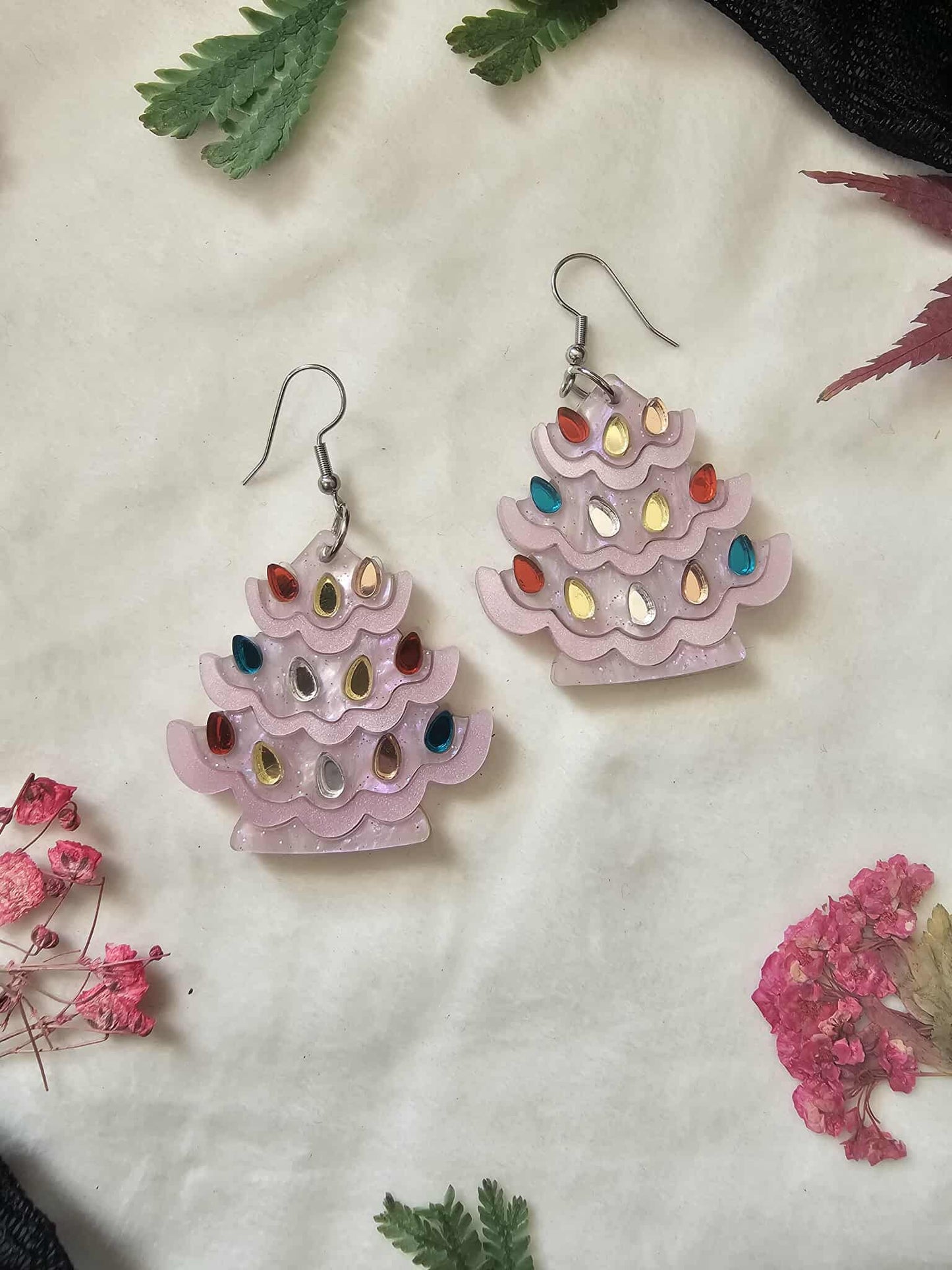 Ceramic Christmas Tree - Pink