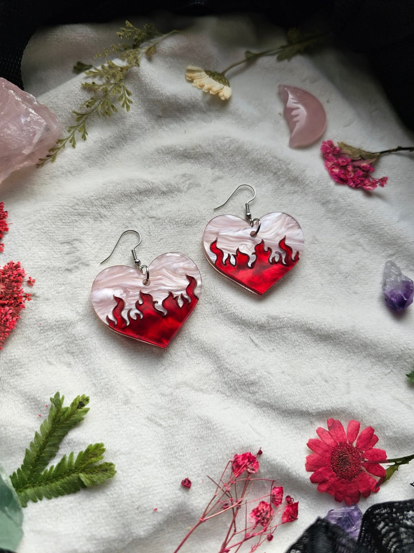 Valentines Flaming Hearts