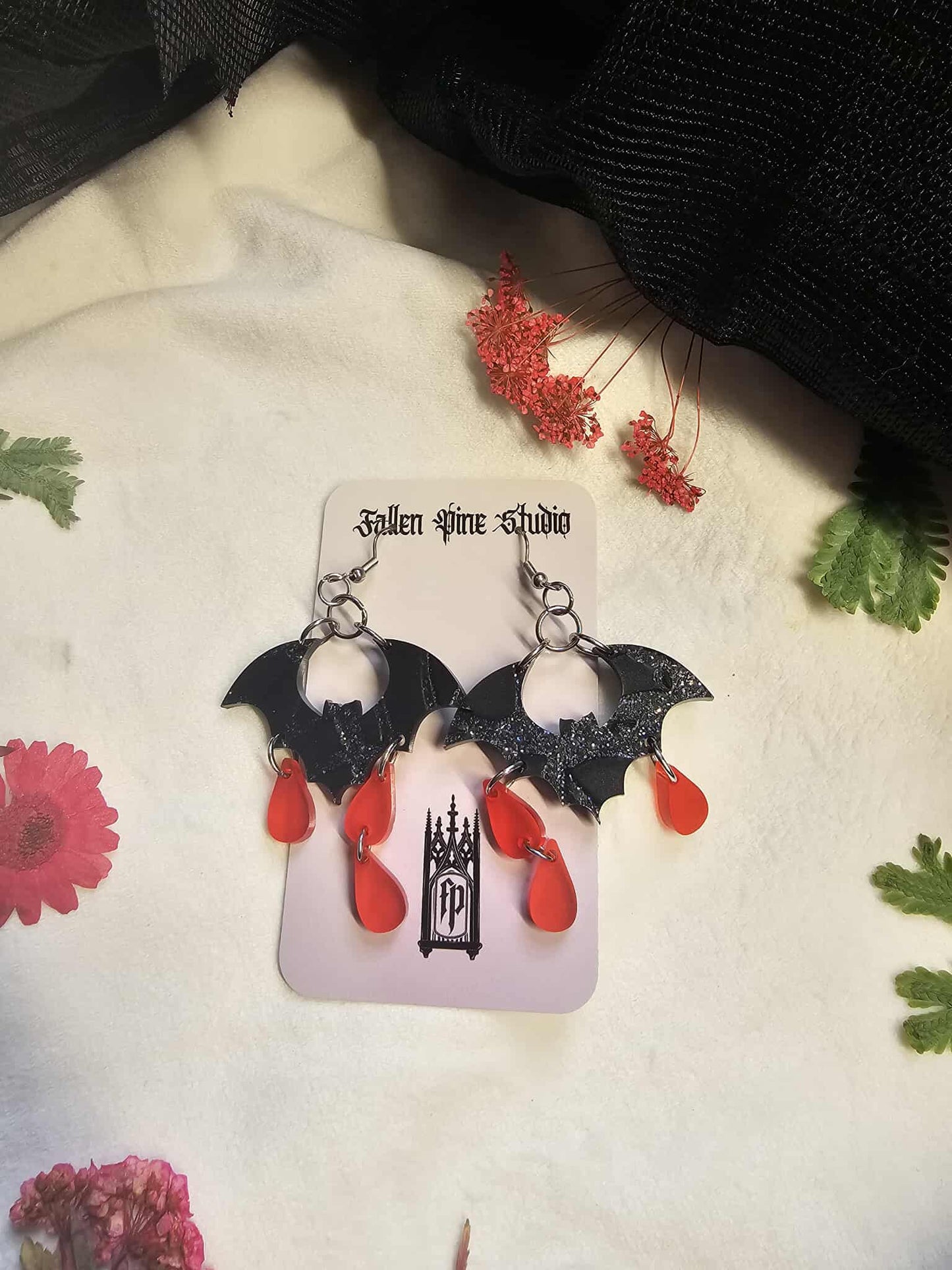 Red Drop Bats - (blkfr OS)
