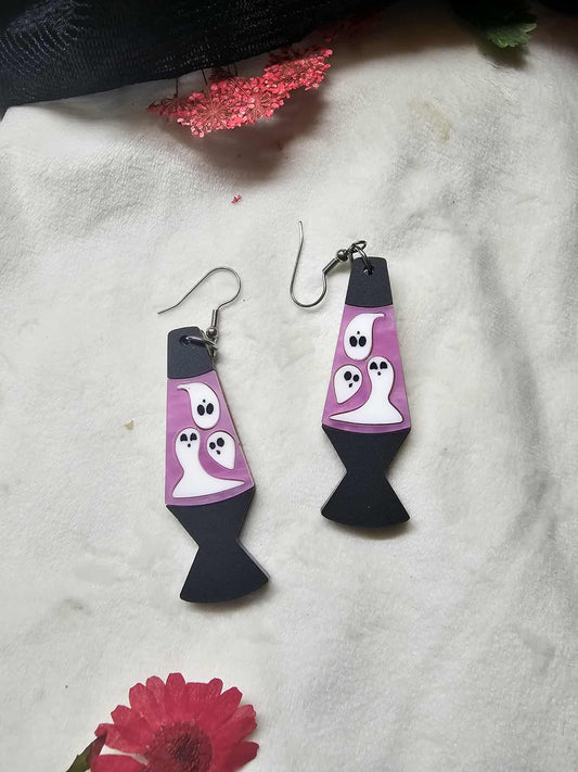Bubblegum Pink Ghost Lava Lamps