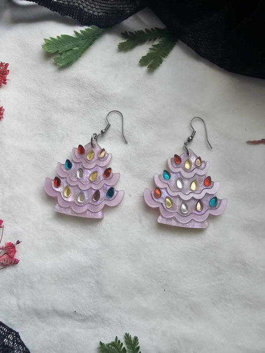 Ceramic Christmas Tree - Pink
