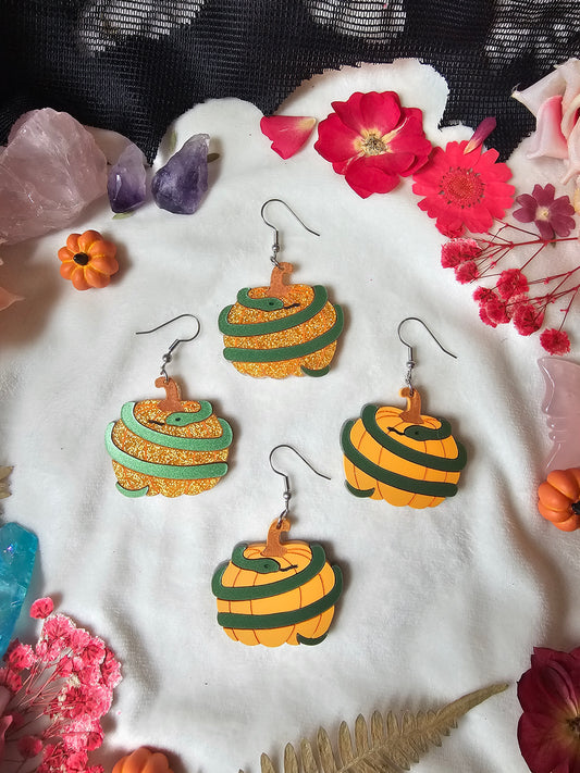 Snake Wrapped Pumpkin