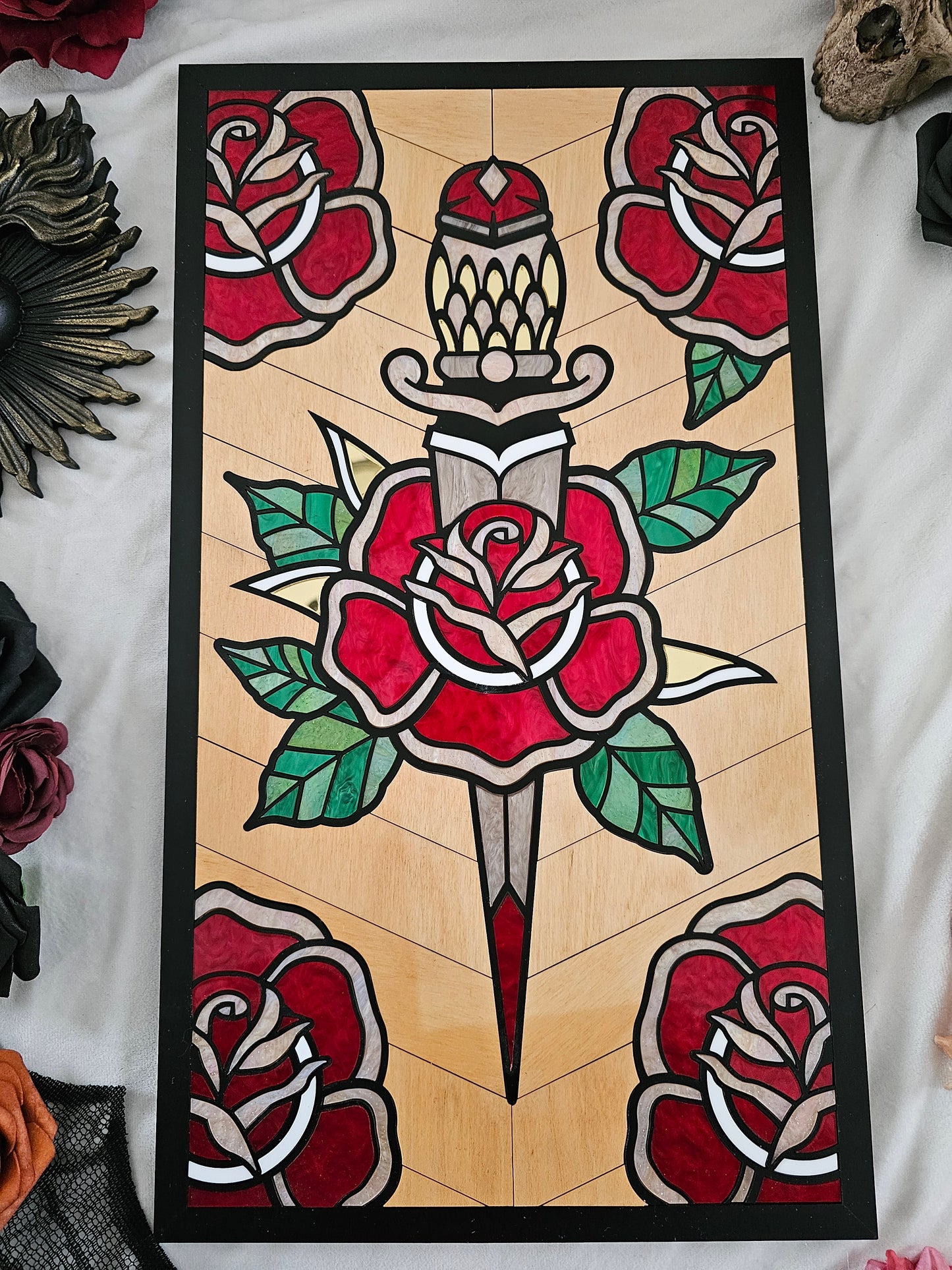 Rose & Dagger Mosaic