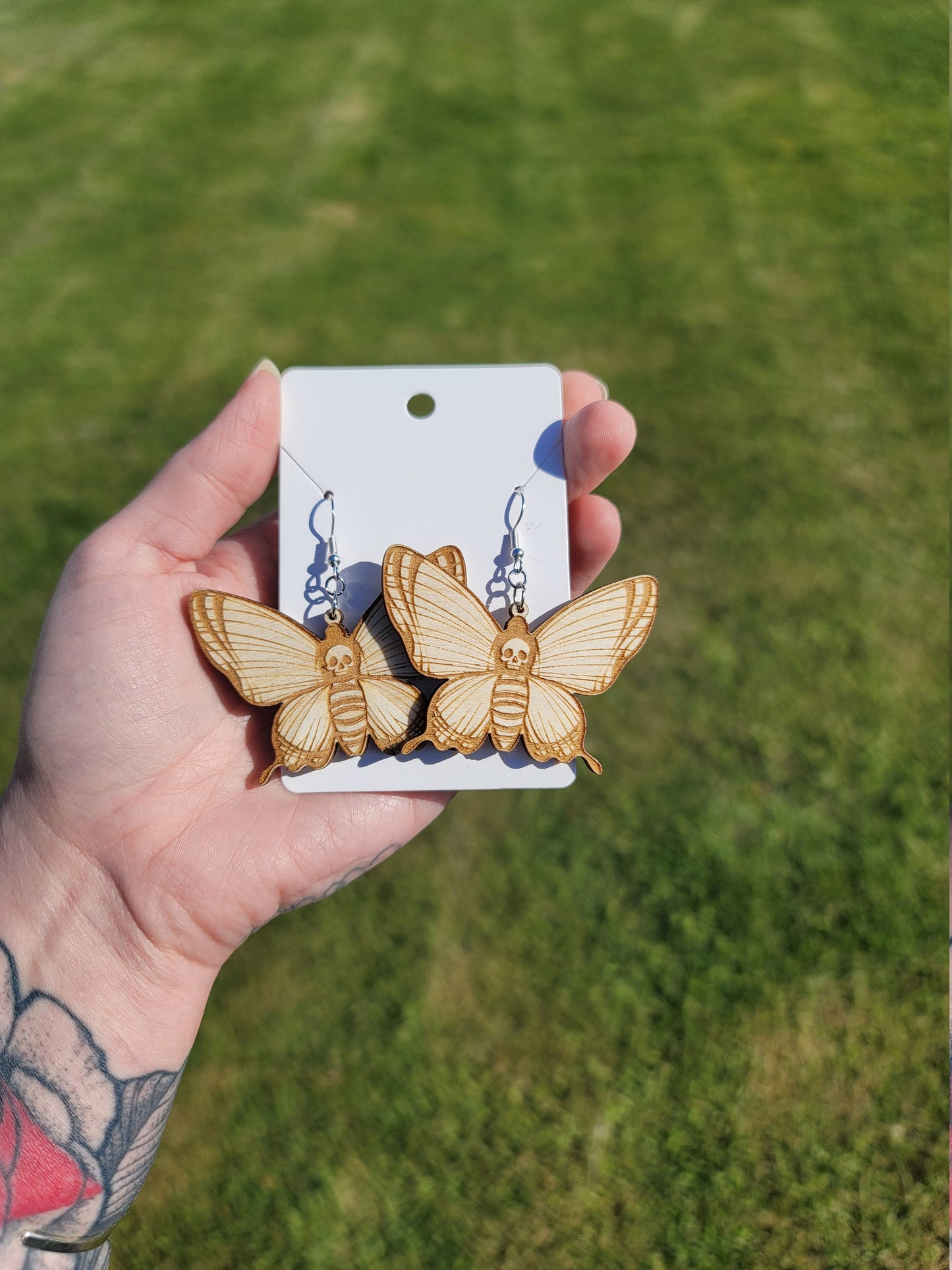 Wooden Engraved Deathmoths