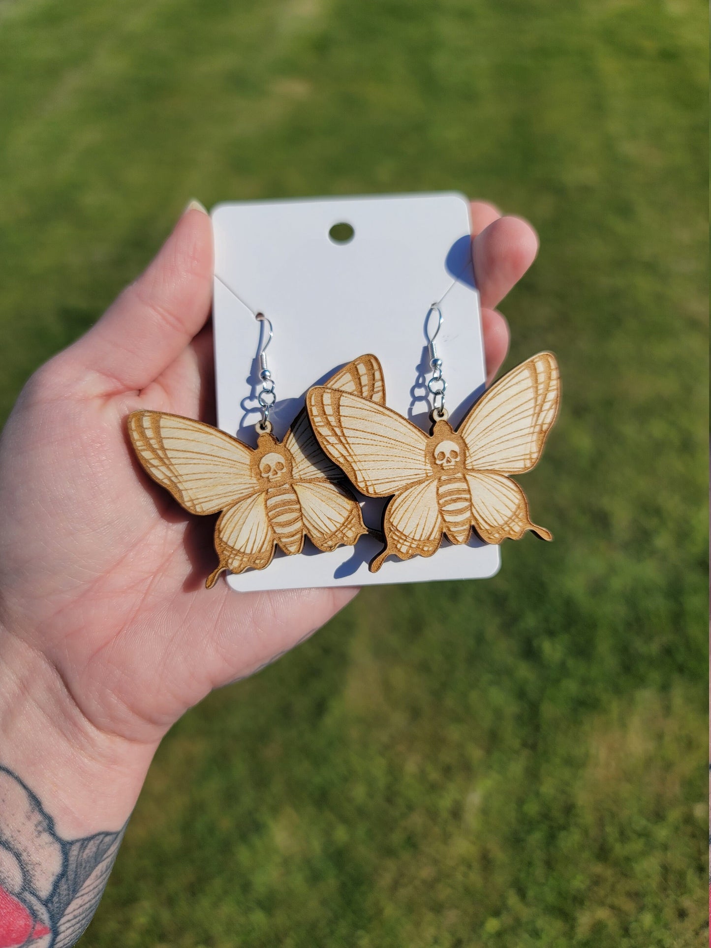 Wooden Engraved Deathmoths